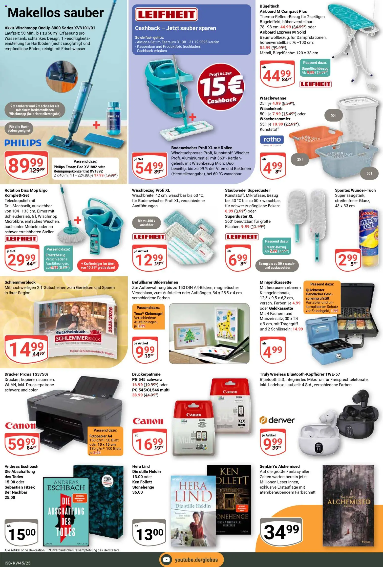 Globus Prospekt 	 – gültig ab 03.11.2025 | Seite: 25 | Produkte: Mikrofon, Philips, Bilderrahmen, Drucker