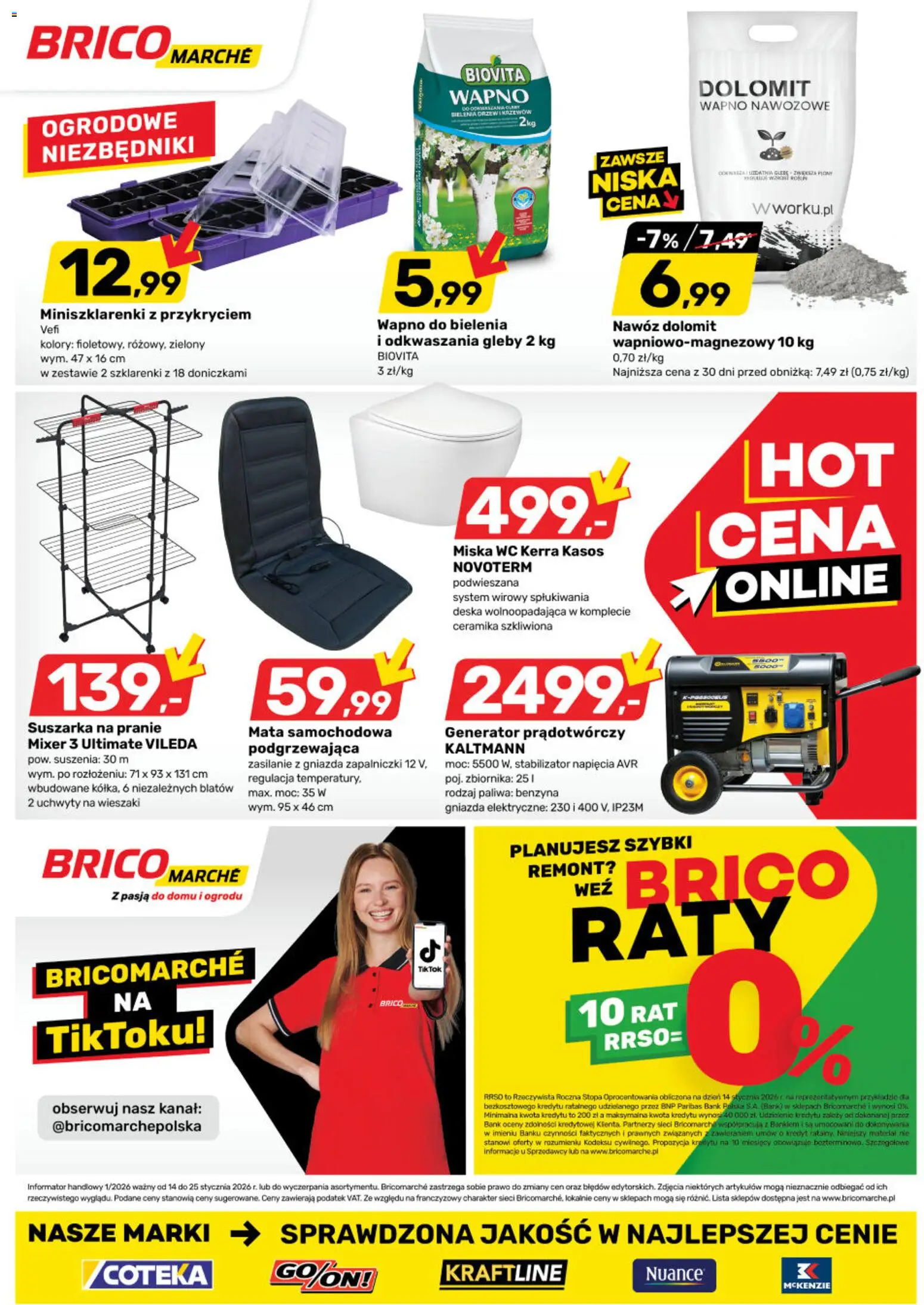 Brico Marché Gazetka od 14.01.2026 | Strona: 8 | Produkty: Suszarka na pranie, Suszarka, Wieszaki, Vileda