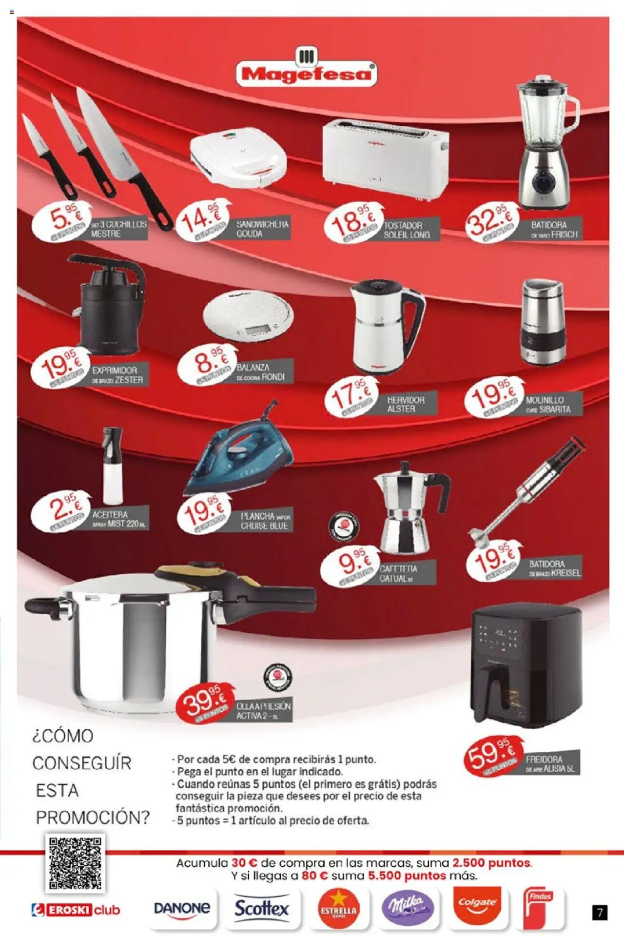 Eroski - Oh! Qué chef │ válido desde el 09.10.2025 | Página: 7 | Productos: Café, Cocina, Exprimidor, Freidora