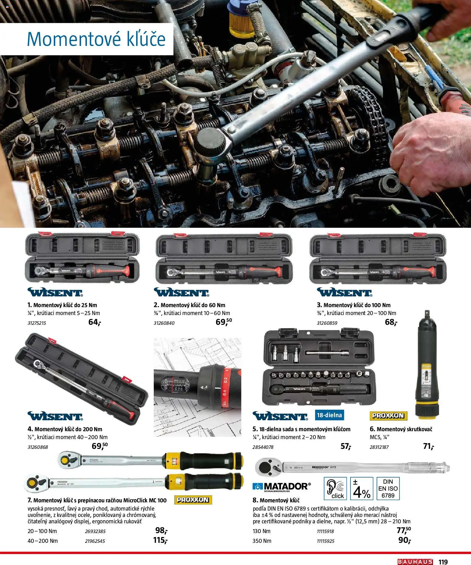 Nové Bauhaus akcie – leták je platný od 26.01.2026 | Strana: 119 | Produkty: Skrutkovač