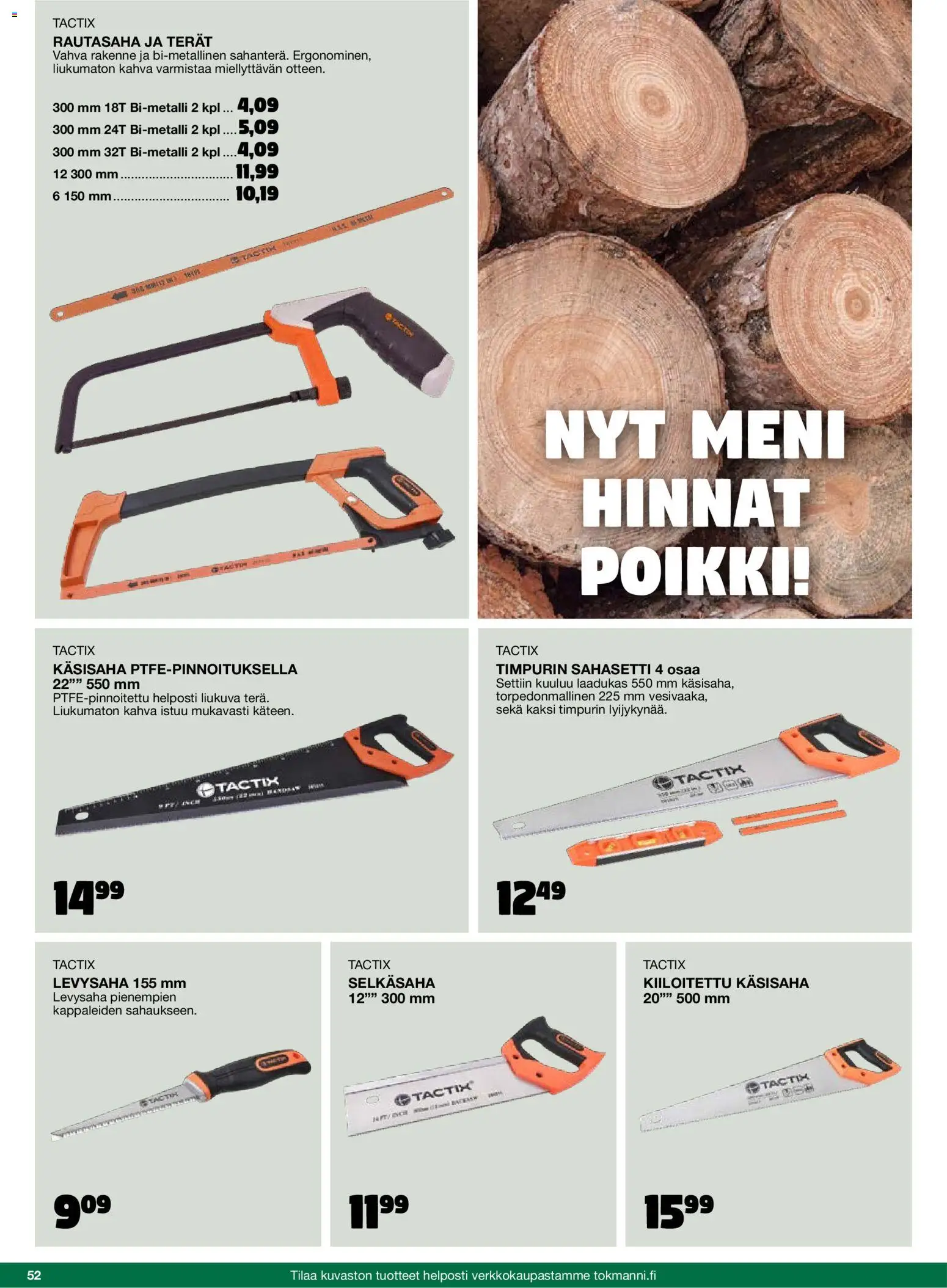 Tokmanni - 2025 Työkalukuvasto – voimassa 01.11.2025 alkaen | Sivu: 52