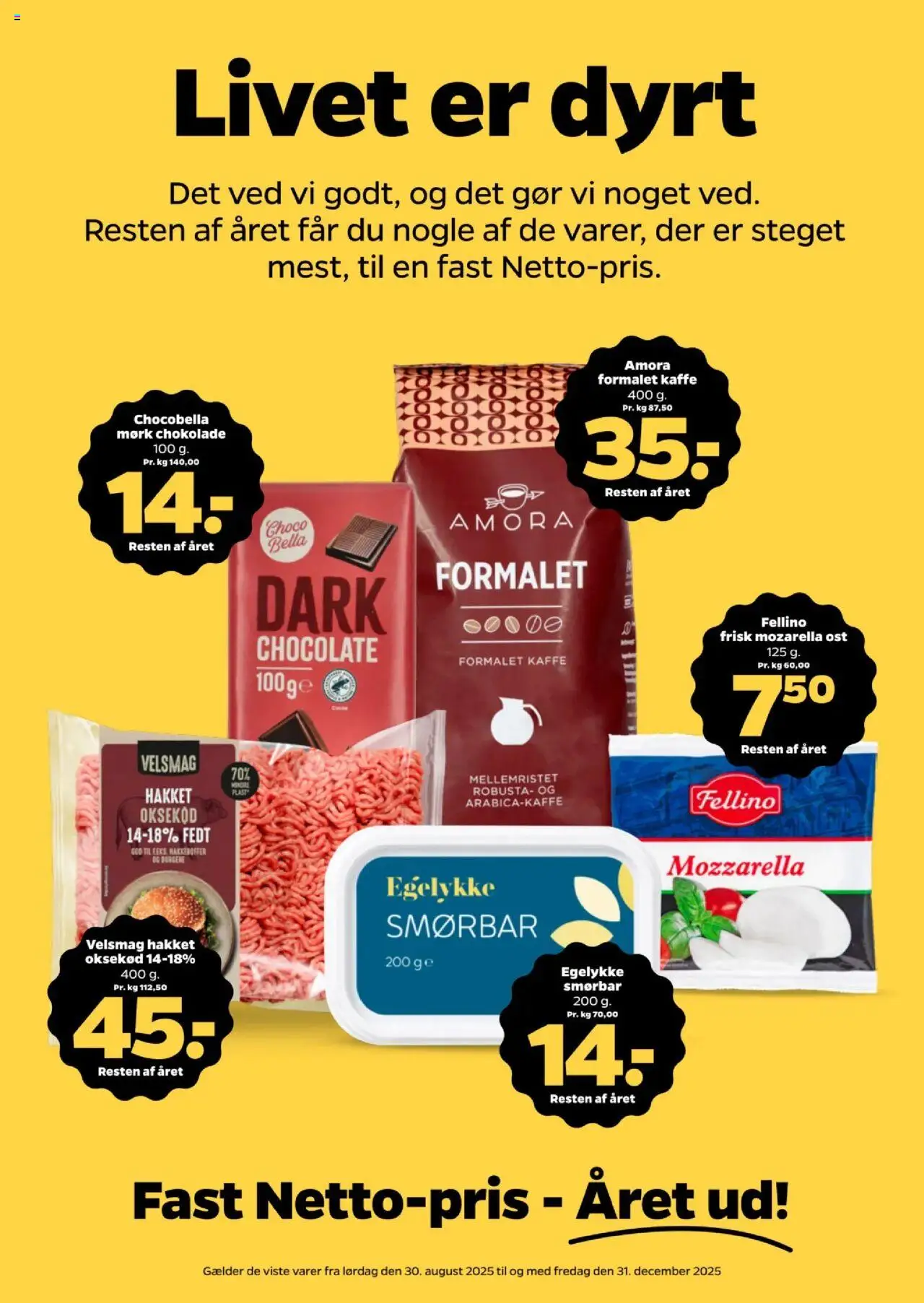 Netto Tilbudsavis gyldig fra 06.09.2025 | Side: 7 | Produkter: Kaffe, Chokolade, Oksekød, Mozzarella