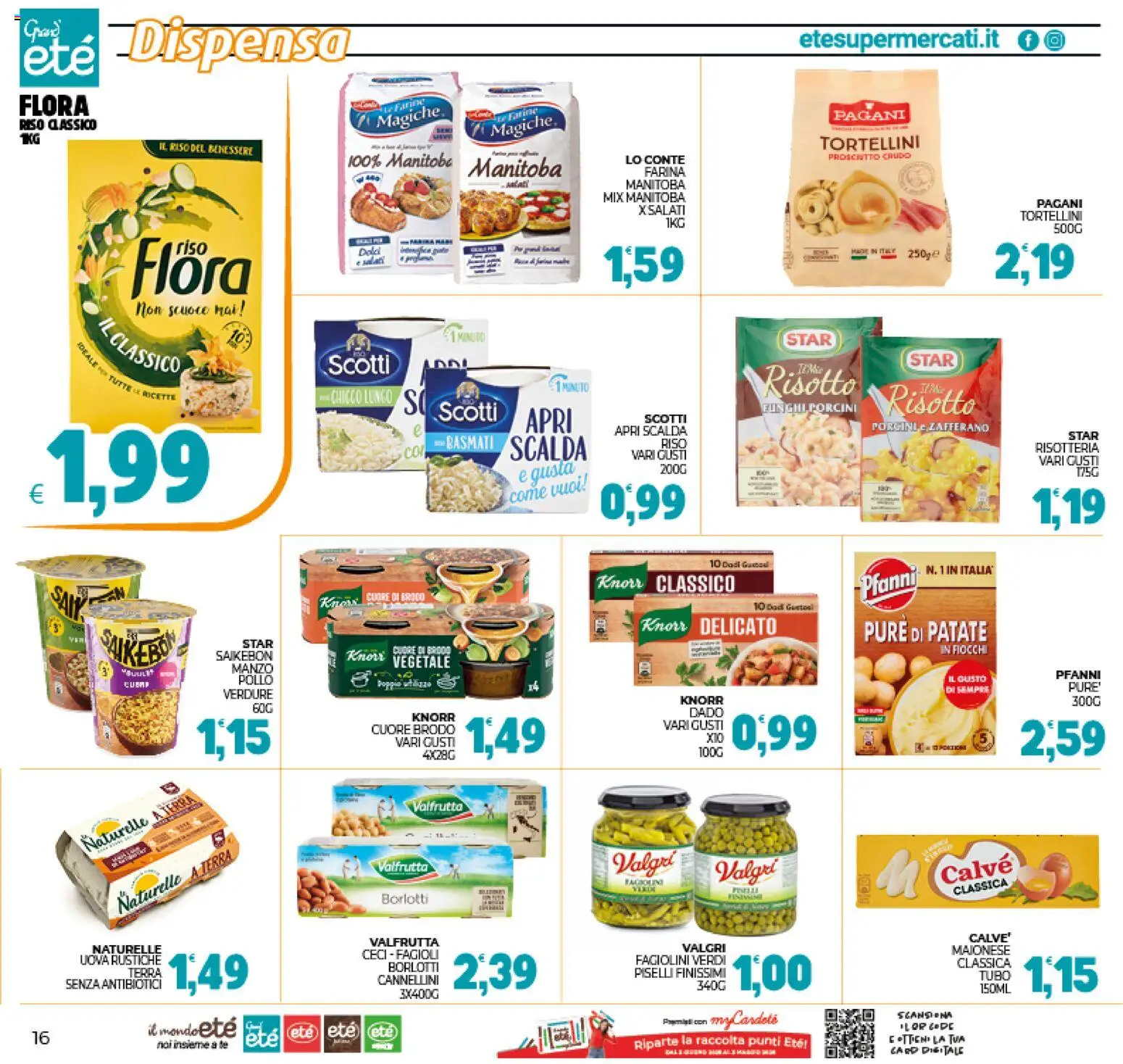 Volantino Eté del 16.01.2026 | Pagina: 16 | Prodotti: Pollo, Manzo, Verdure, Maionese