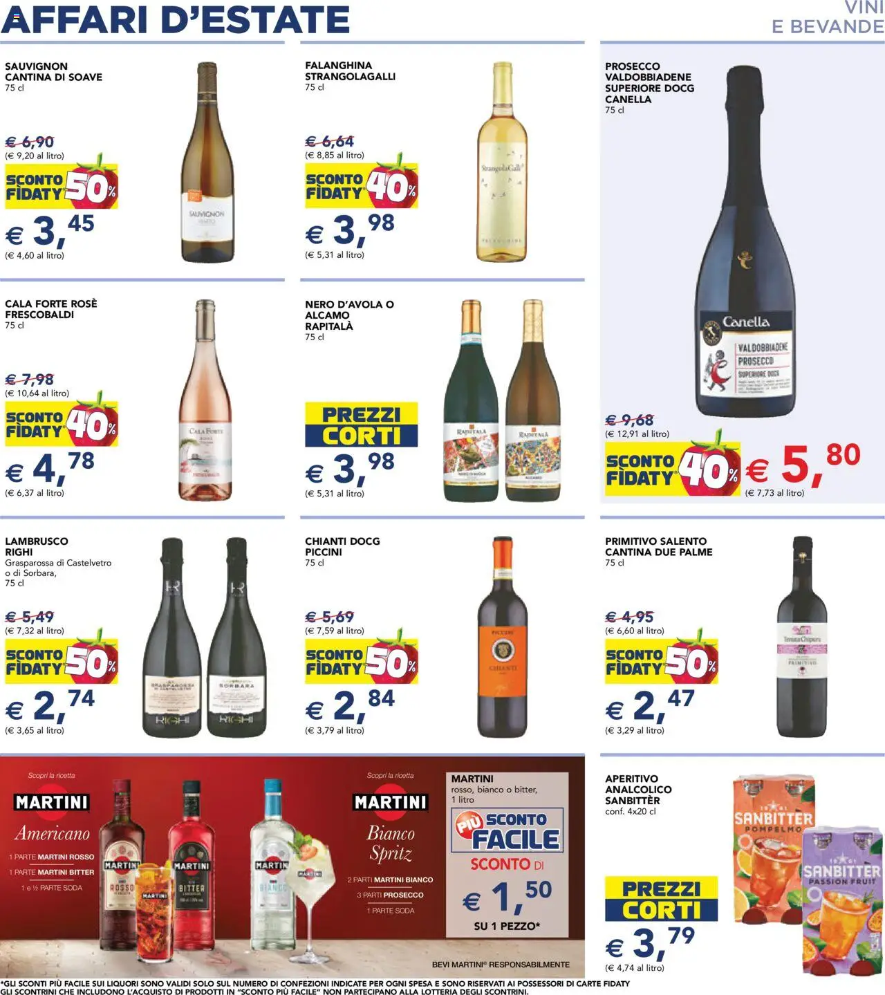 Volantino Esselunga S del 31.07.2025 | Pagina: 13 | Prodotti: Prosecco, Pompelmo, Aperitivo