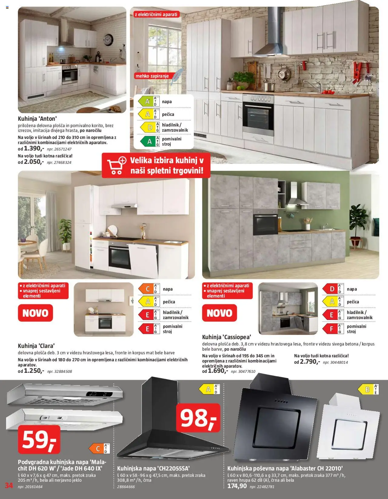 Bauhaus katalog │ velja od 31.07.2025 | Stran: 34 | Izdelki: Pecica, Pomivalni stroj, Kuhinja, Delovna plošča