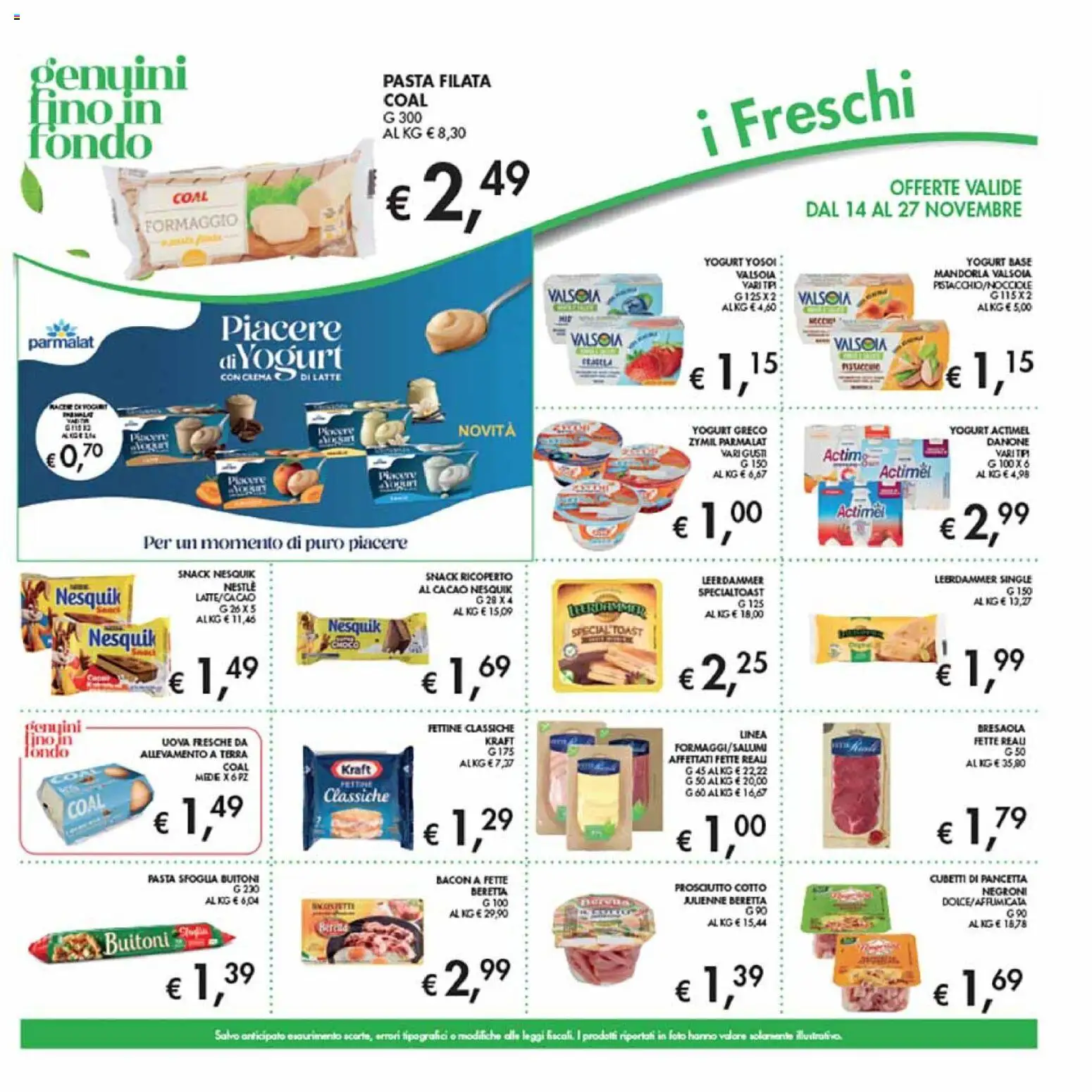 Volantino Coal del 14.11.2025 | Pagina: 11 | Prodotti: Bresaola, Latte, Formaggio, Terra