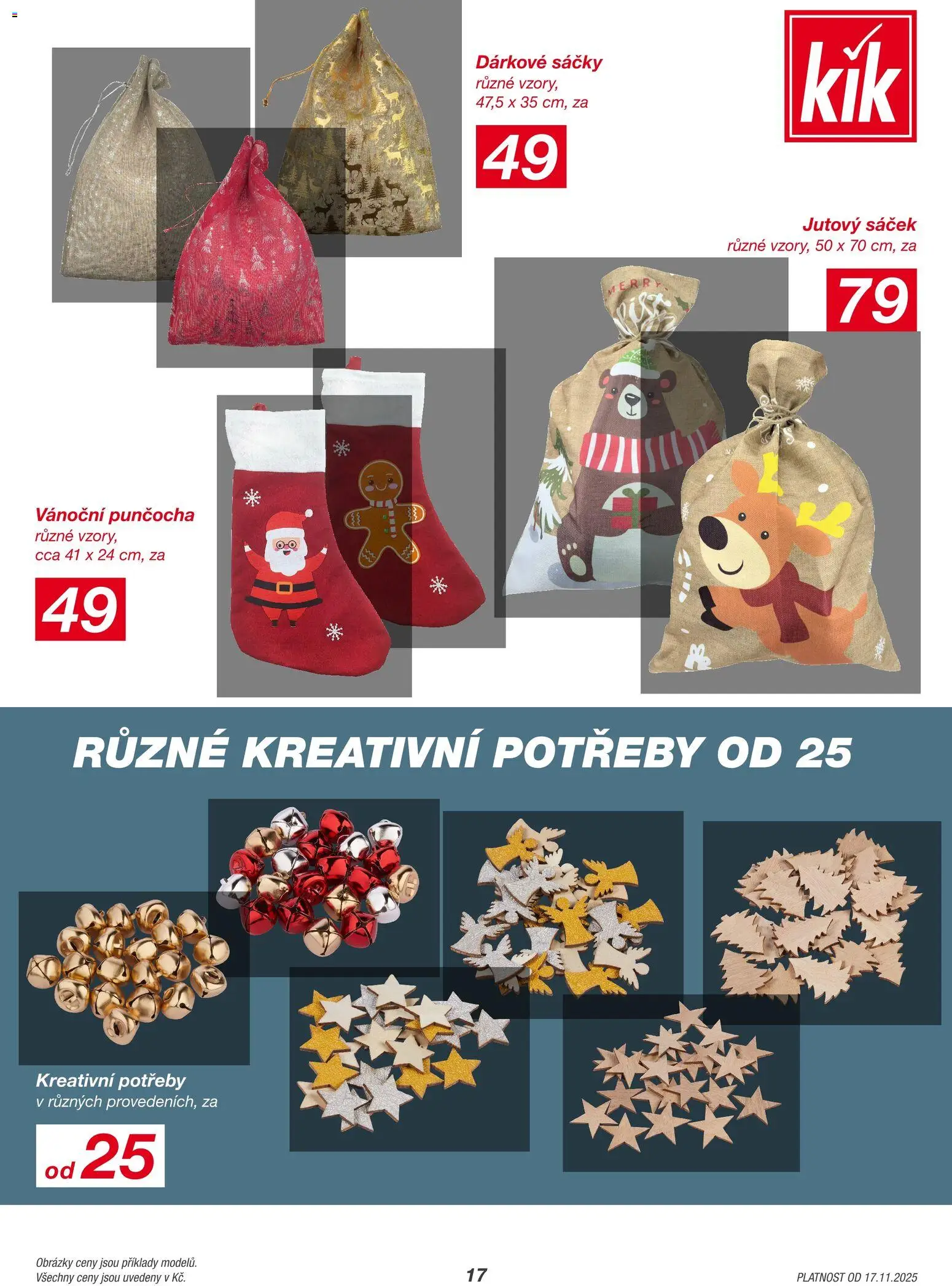 Kik Black Friday od 17.11.2025 | Strana: 17 | Produkty: Sáček