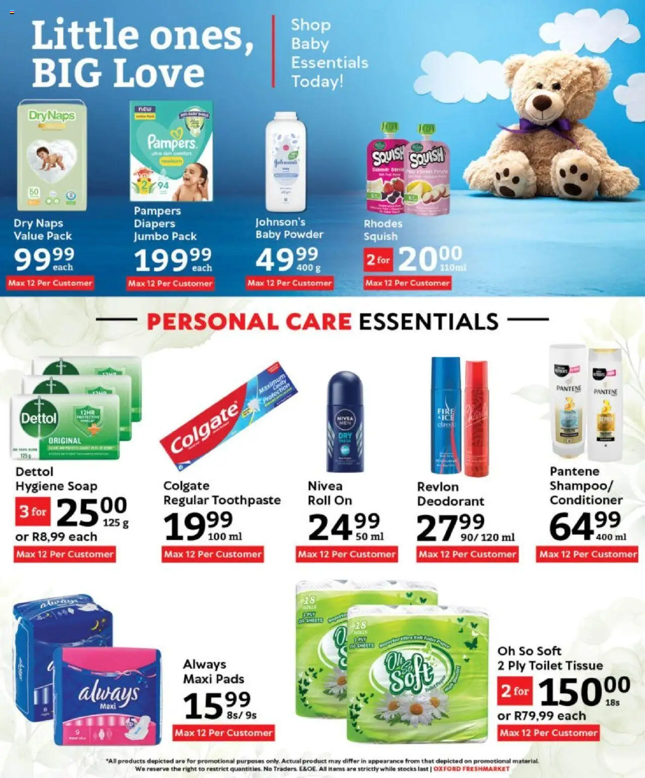 New Oxford Freshmarket catalogue – valid from 10.09.2025 | Page: 12 | Products: Pads, Conditioner, Soap, Toothpaste