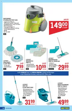 Metro angebote Profi gültig ab 18.09.2025 | Seite: 56 | Produkte: Uhr, Staubsauger