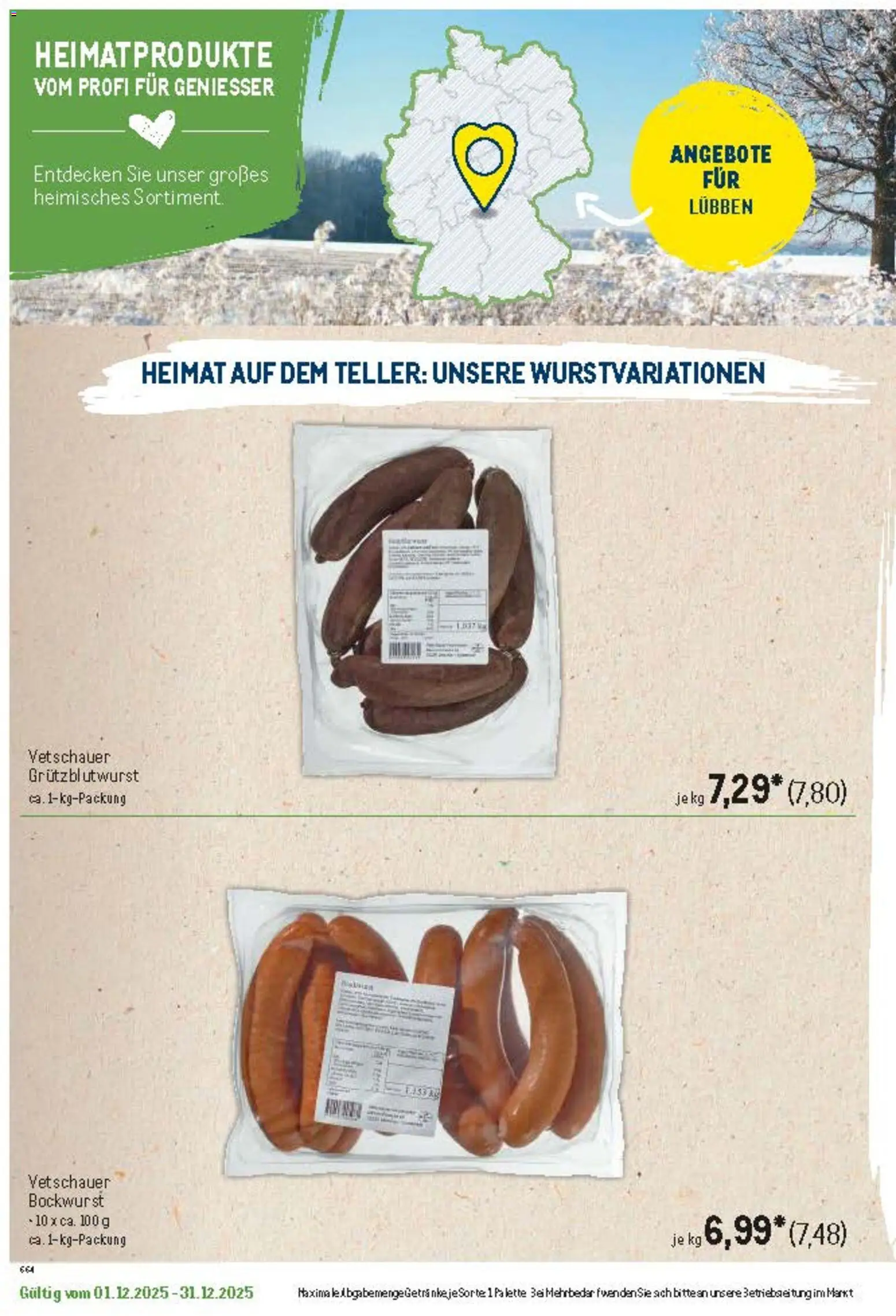 Metro Regionaler Flyer – gültig ab 01.12.2025 | Seite: 17 | Produkte: Bockwurst