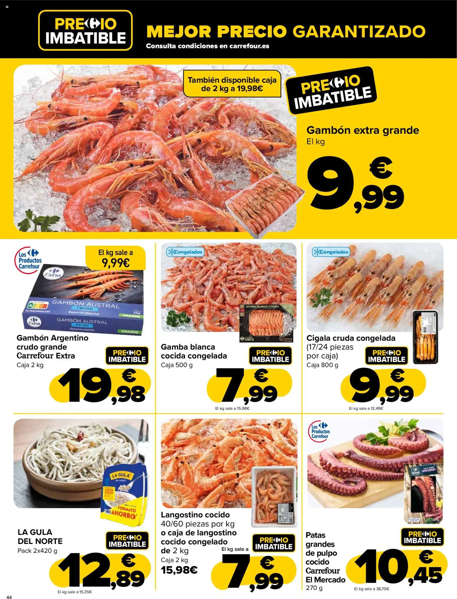 Carrefour - Black Friday │ válido desde el 20.11.2025 | Página: 44 | Productos: Plancha, Caja, Langostino, Gamba