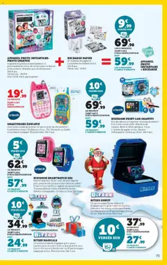 Hyper U - Prévisualisation de Hyper U - Prix bas de Noël valide à partir de 21.10.2025 | Page: 73 | Produits: Montre, Rouleau, Batterie, Jeux