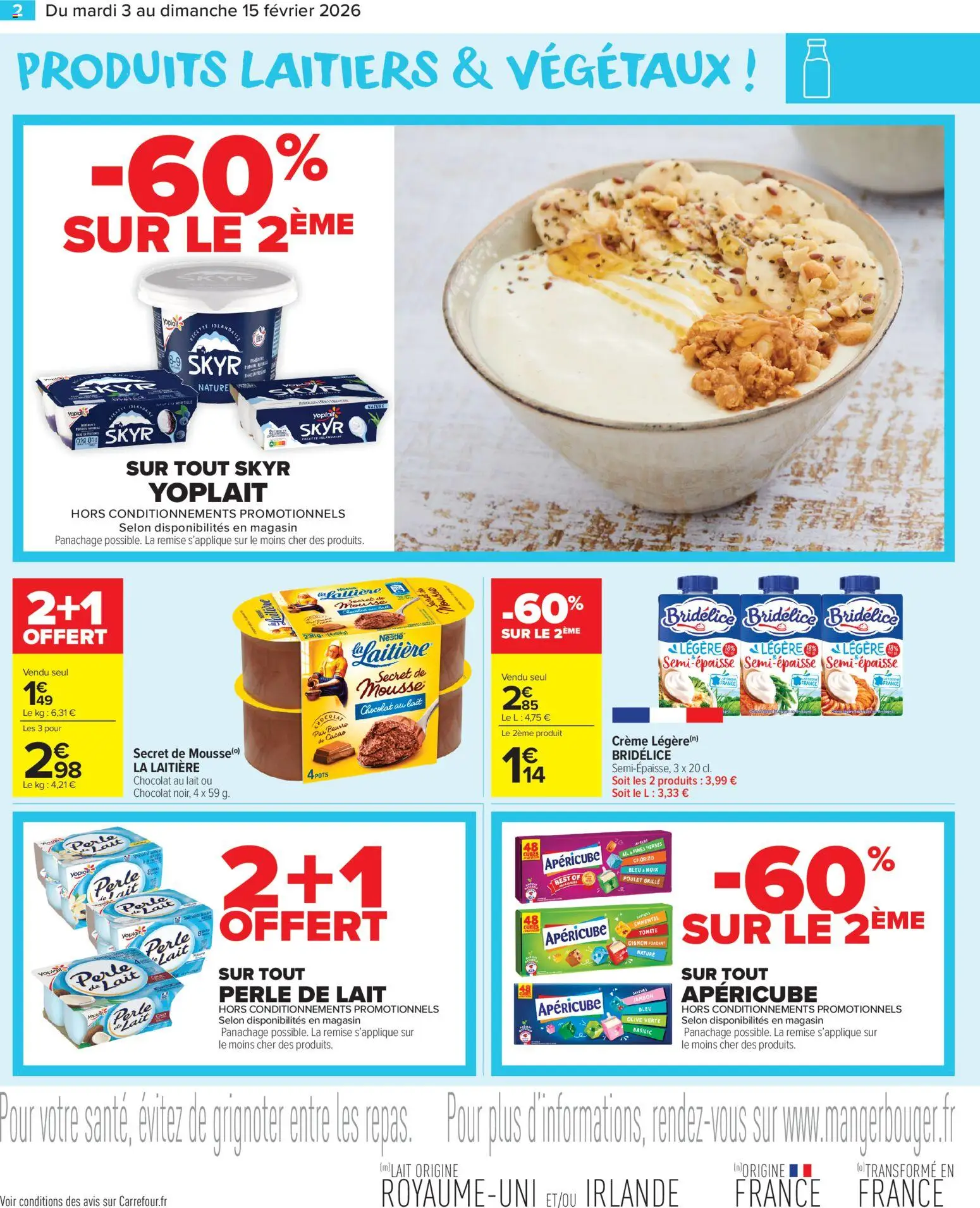 {H1} | Page: 4 | Produits: Emmental, Lait, Beurre, Crème