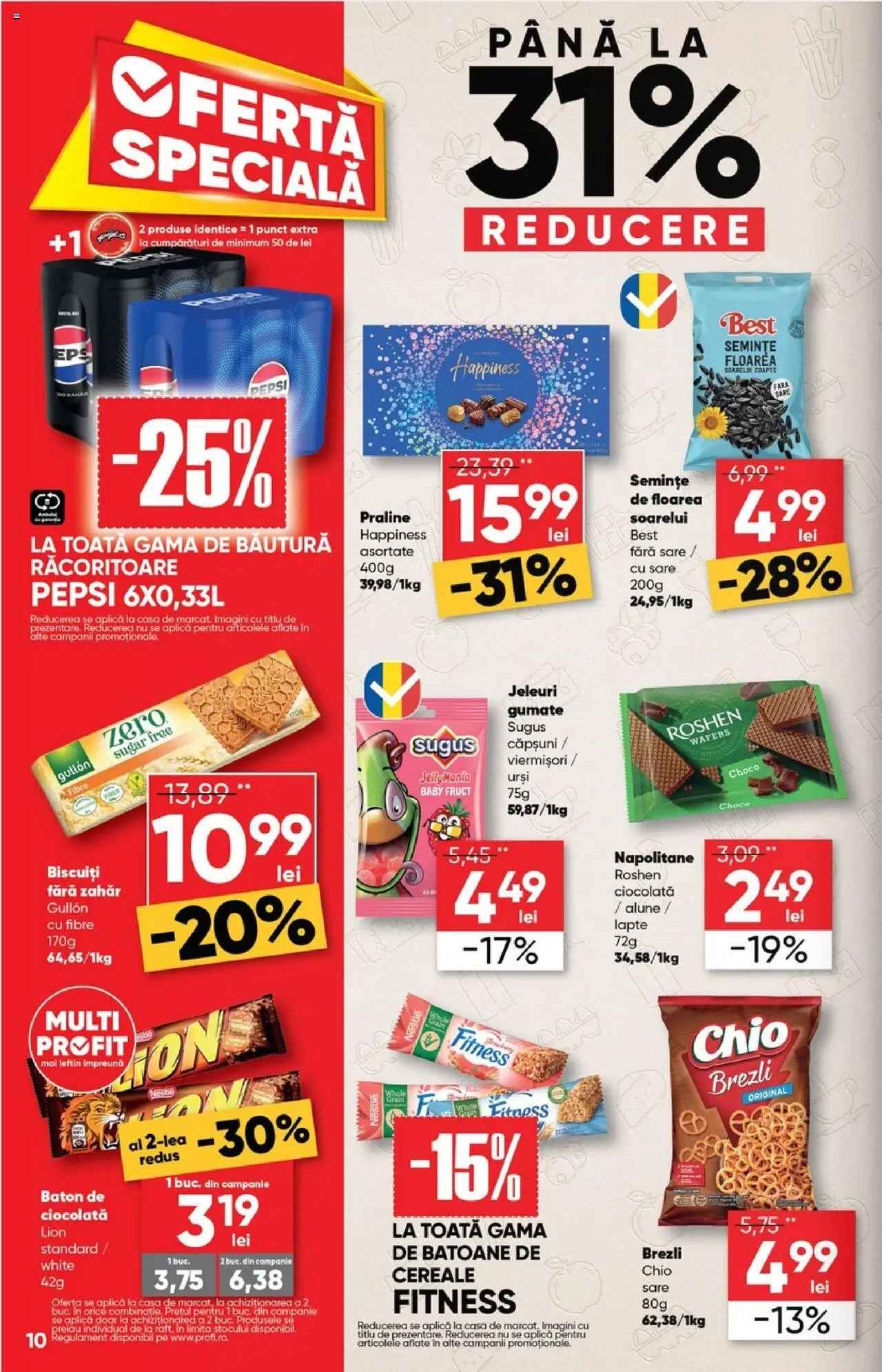 Noul catalog Profi – valabil de la 17.09.2025 | Pagină: 10 | Produse: Semințe, Cereale, Biscuiți, Zahăr