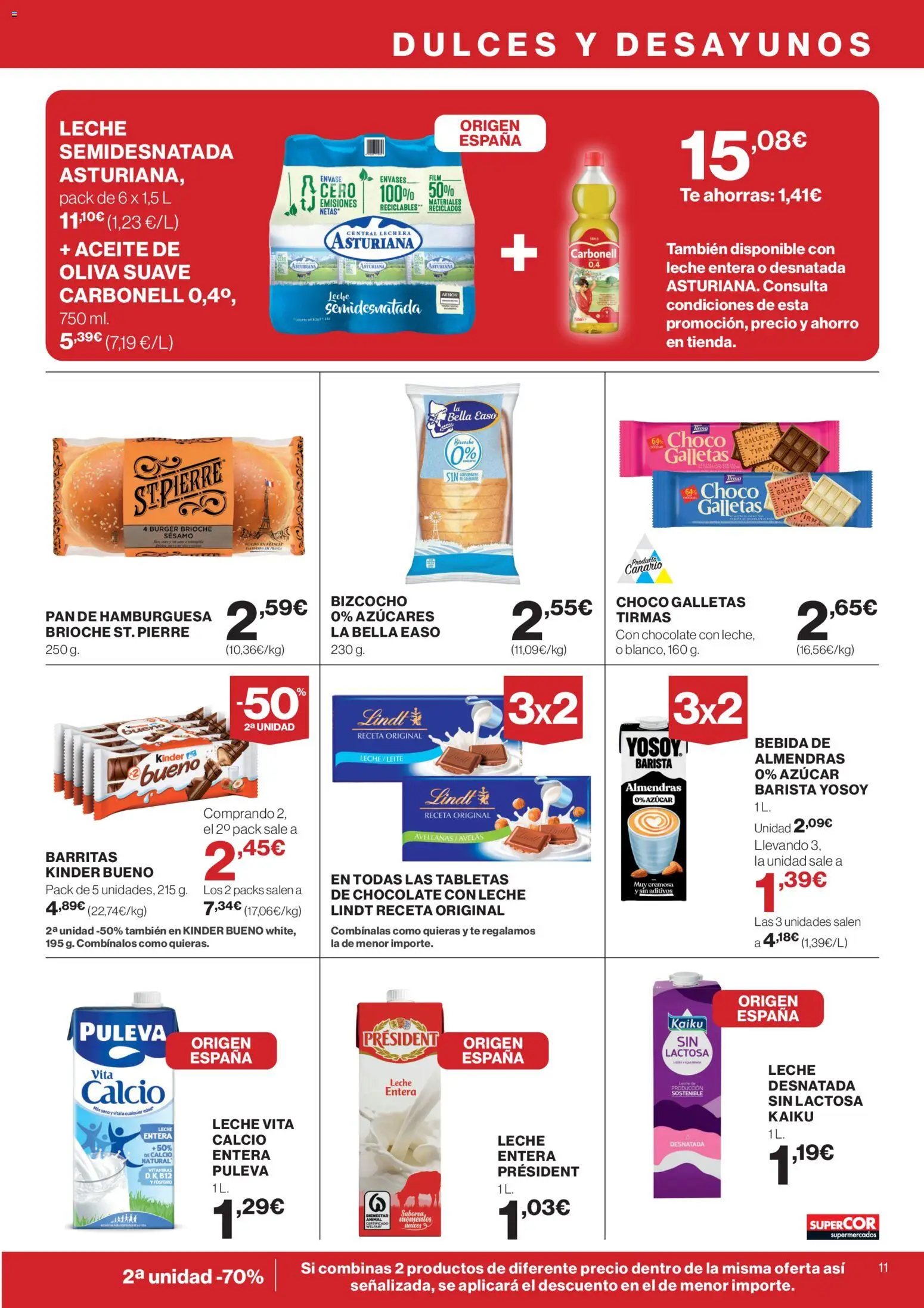 Supercor Canarias │ válido desde el 12.02.2026 | Página: 11 | Productos: Aceite, Chocolate, Κεραία, Bizcocho