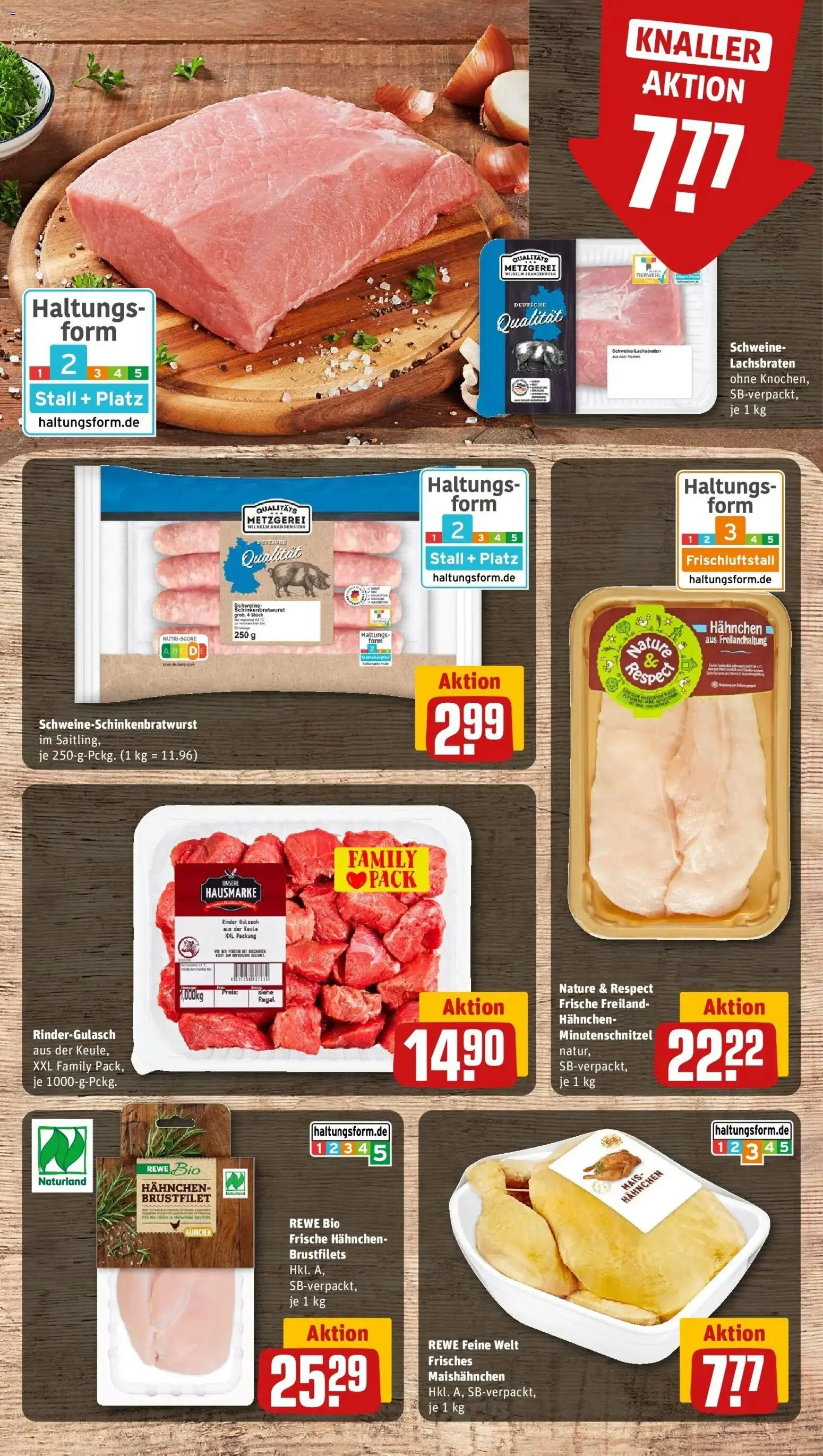Rewe prospekt Höhr / Grenzhausen	 – gültig ab 09.02.2026 | Seite: 16 | Produkte: Rindergulasch, Hahnchen, Regal, Gulasch