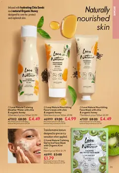 Preview of Oriflame - Offers valid from 11.02.2026 | Page: 113 | Products: Mask, Kiwi, Cream, Honey