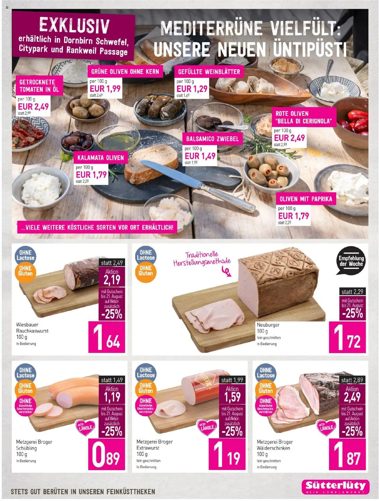 Sutterlüty Flugblatt gültig ab 14.08.2025 | Seite: 13 | Produkte: Szeder, Öl, Tomaten