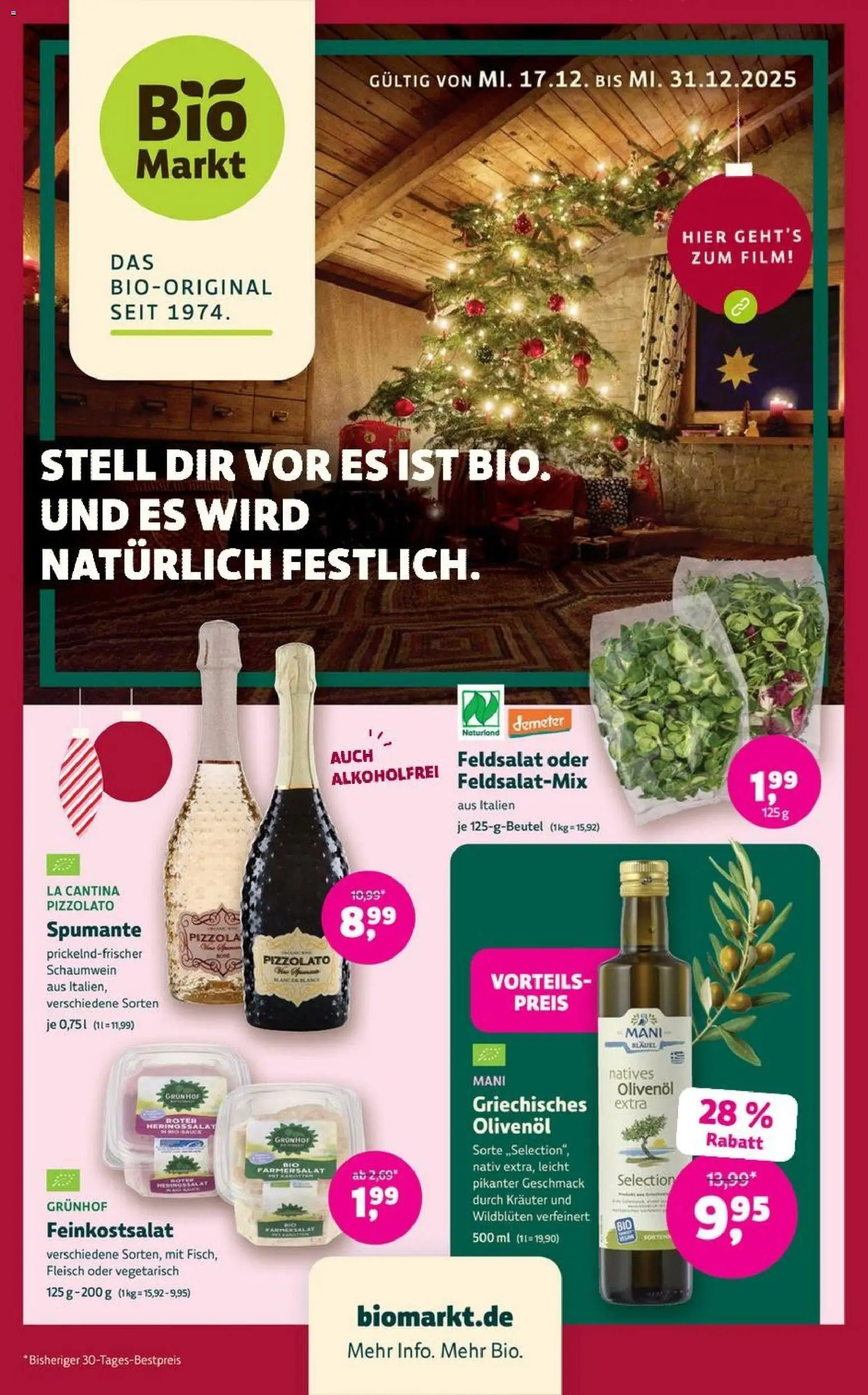 Denns BioMarkt Angebote – gültig ab 17.12.2025 | Seite: 1 | Produkte: Olivenol, Fleisch