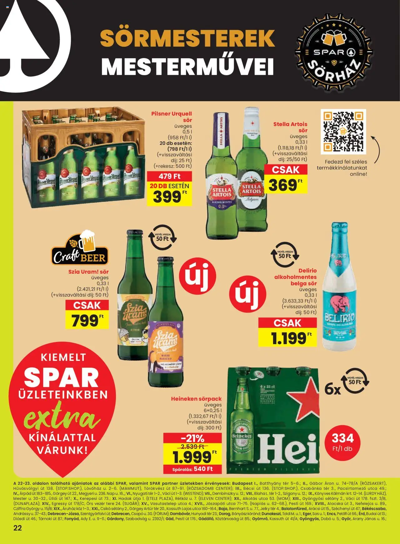 Interspar akciós ujság - amely érvényes a következő dátumtól: 07.08.2025 | Oldal: 7 | Termékek: Heineken, Pilsner urquell, Stella artois, Sör