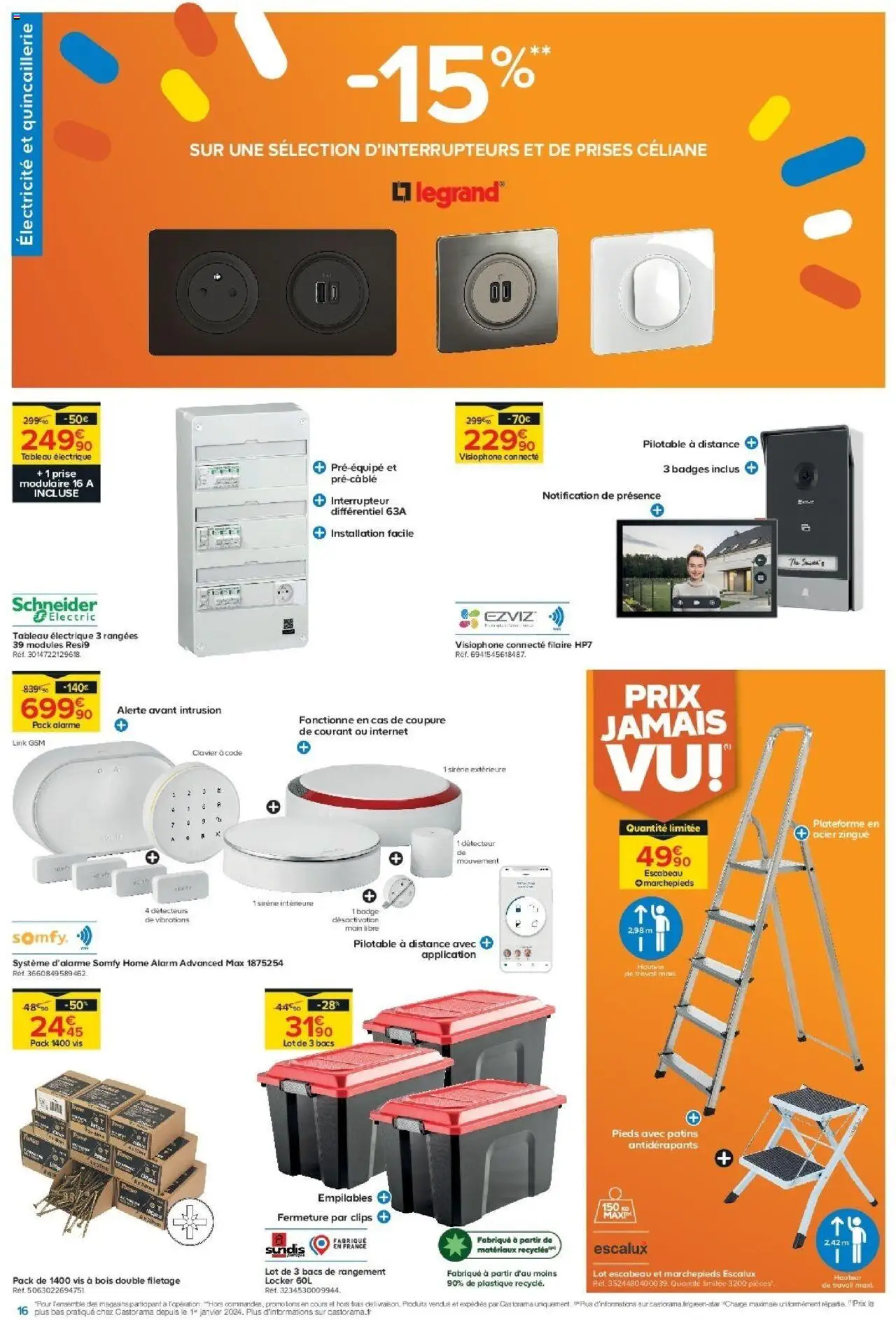 {H1} | Page: 16 | Produits: Clavier, Prises, Prise, Escabeau