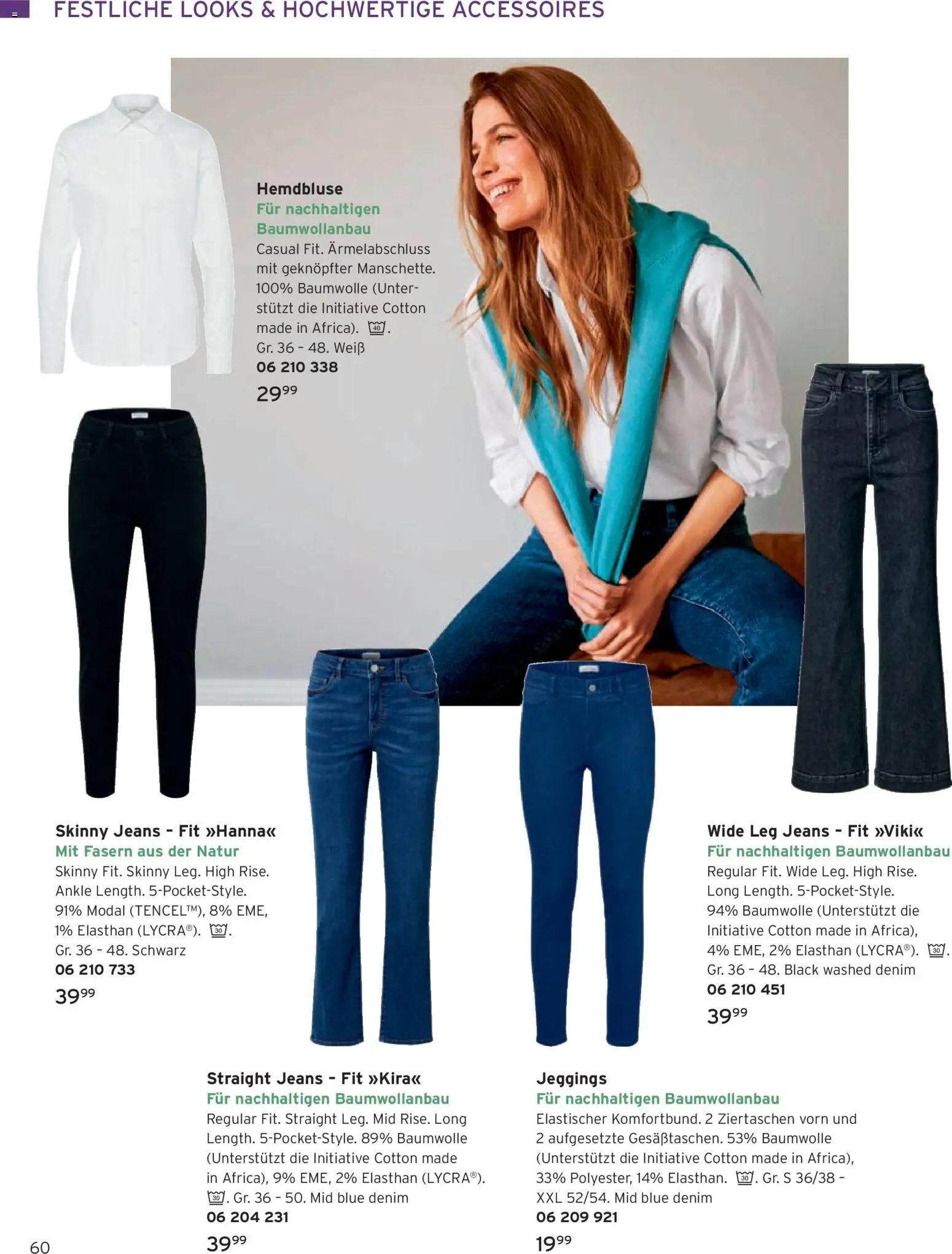 Tchibo Katalog Advent 2025 – gültig ab 14.11.2025 | Seite: 60 | Produkte: Hemdbluse, Jeans