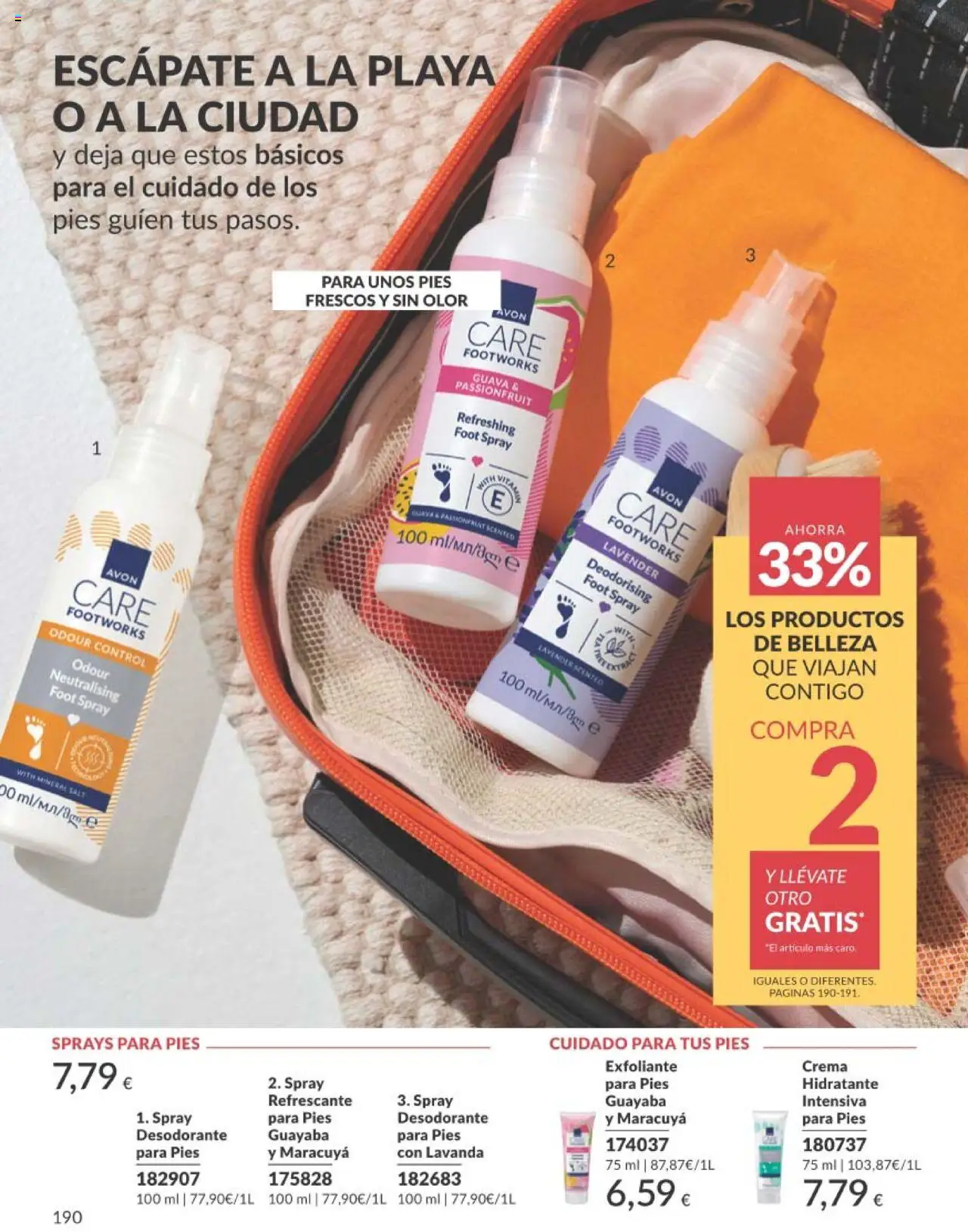 Catálogo AVON campaña 7 │ válido desde el 01.07.2025 | Página: 190 | Productos: Desodorante, Crema, Crema hidratante, Γαύρος