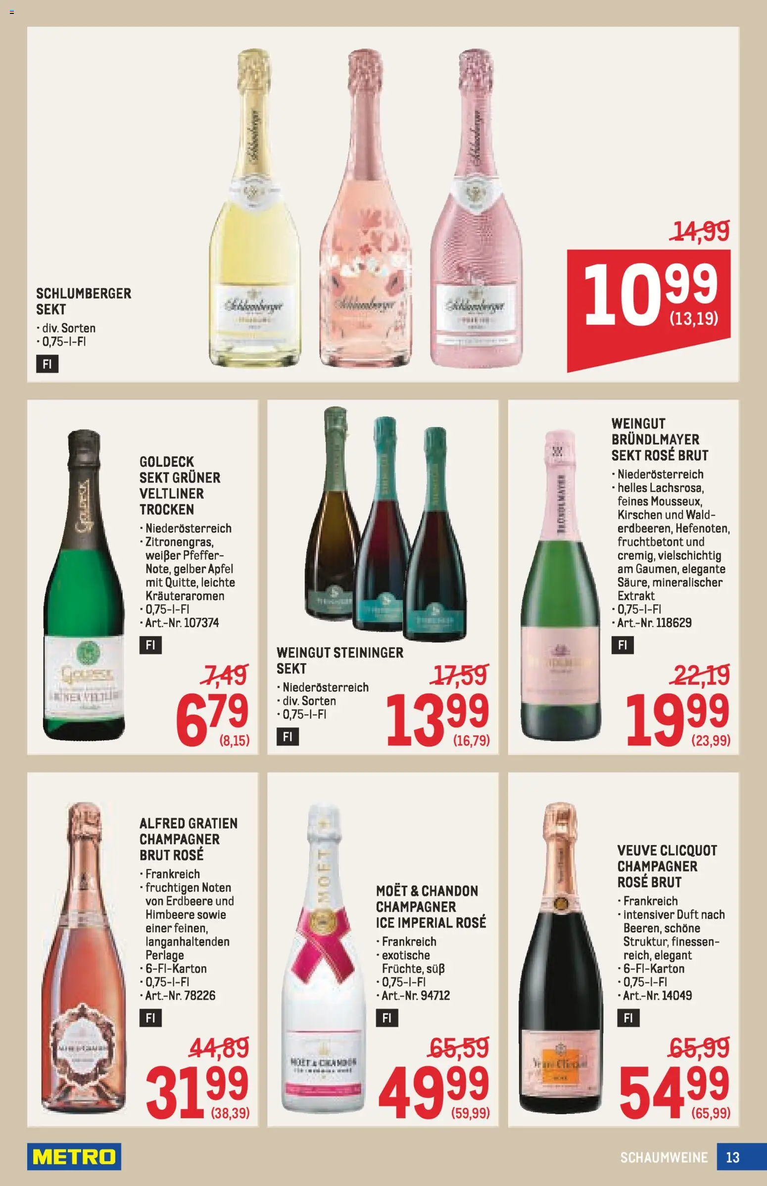 Metro angebote Getränke Spezial gültig ab 30.04.2026 | Seite: 13 | Produkte: Pfeffer, Himbeere, Duft, Äpfel