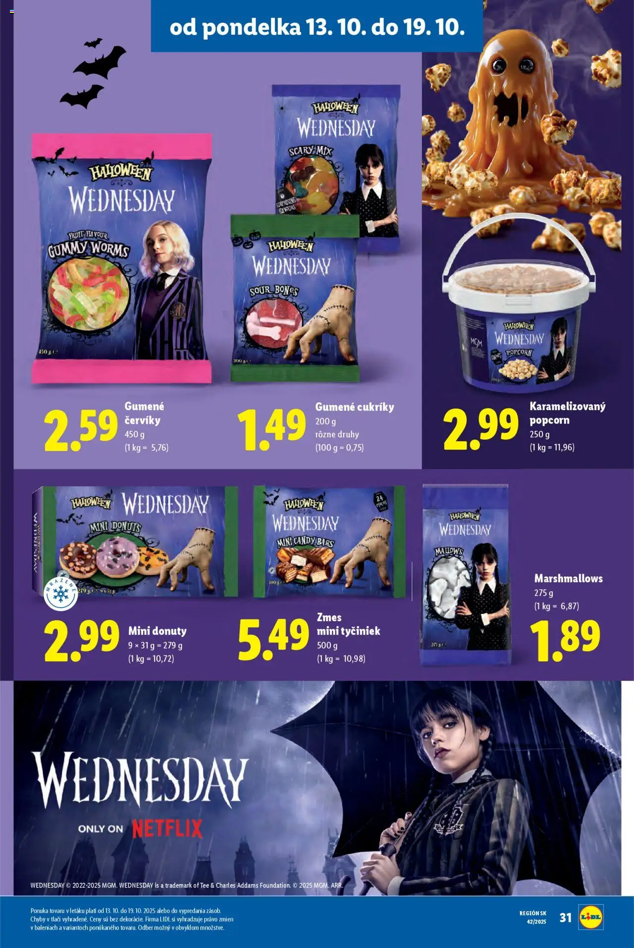 Nové Lidl akcie – leták je platný od 16.10.2025 | Strana: 81 | Produkty: Cukríky