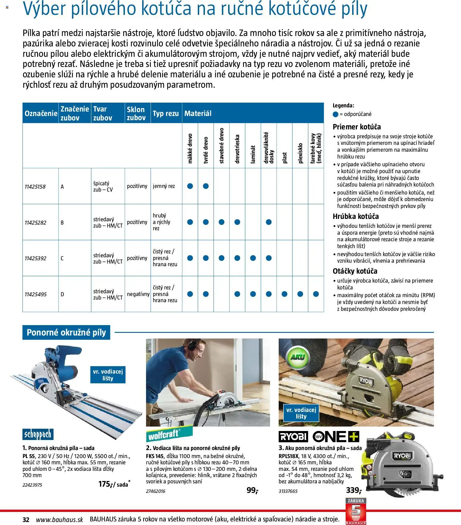 Nové Bauhaus akcie – leták je platný od 26.01.2026 | Strana: 32 | Produkty: Píla, Náradie, Aku