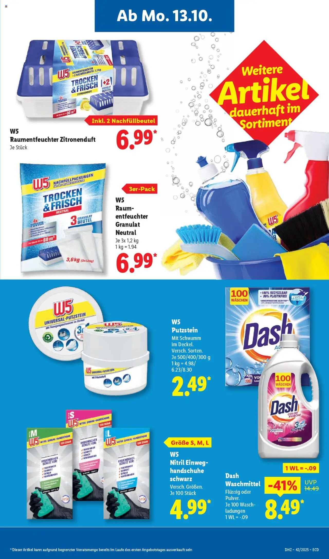 Lidl - Prospekt – gültig ab 13.10.2025 | Seite: 25 | Produkte: Waschmittel, Handschuhe