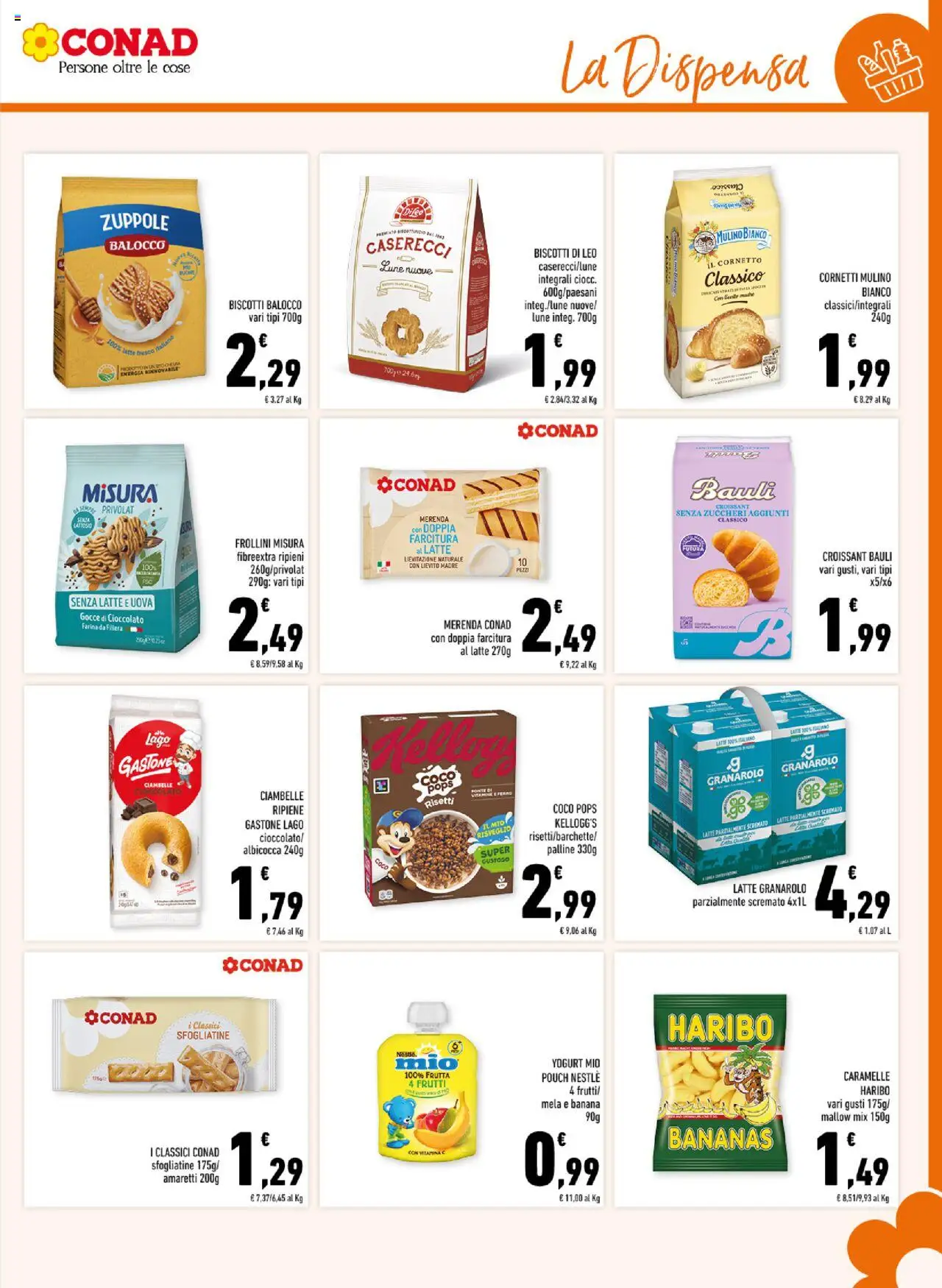 Volantino Conad del 10.09.2025 | Pagina: 11 | Prodotti: Yogurt, Uova, Frutta, Latte