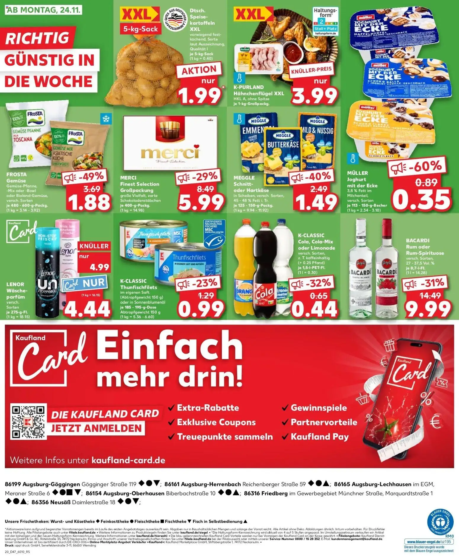 Kaufland prospekt Neusäß	 – gültig ab 20.11.2025 | Seite: 20 | Produkte: Lenor, Merci, Cola, Saft