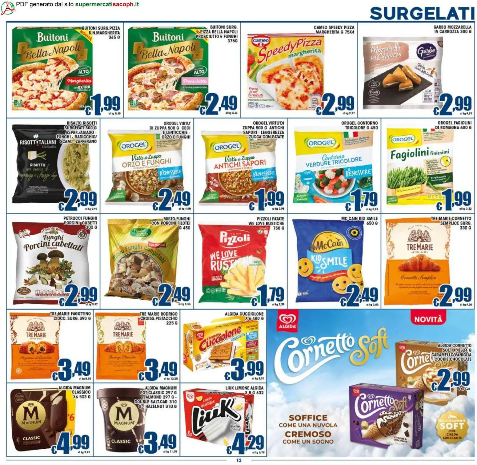 Volantino Sacoph del 07.04.2026 | Pagina: 13 | Prodotti: Ceci, Patate, Lenticchie, Zucca