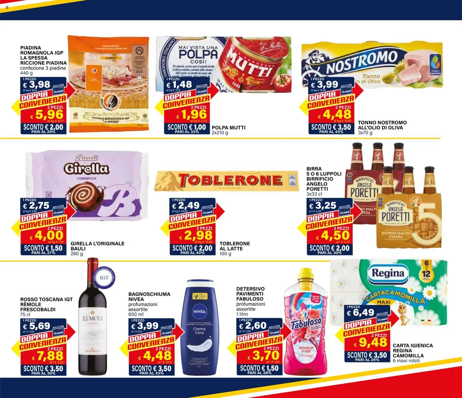 Volantino Il Gigante del 27.10.2025 | Pagina: 23 | Prodotti: Carta igienica, Birra, Pomodoro, Mutti