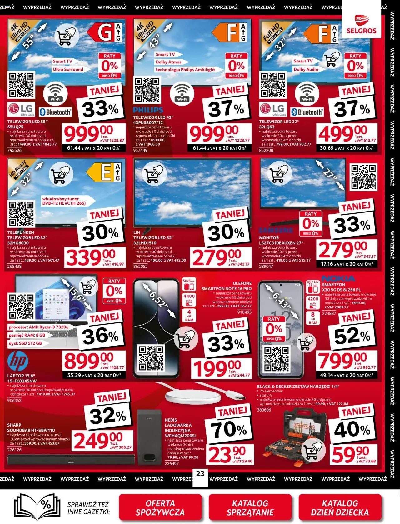 Selgros cash&carry Gazetka - Oferta przemysłowa od 22.05.2025 | Strona: 25 | Produkty: Smartfon, Monitor, Ładowarka, Soundbar