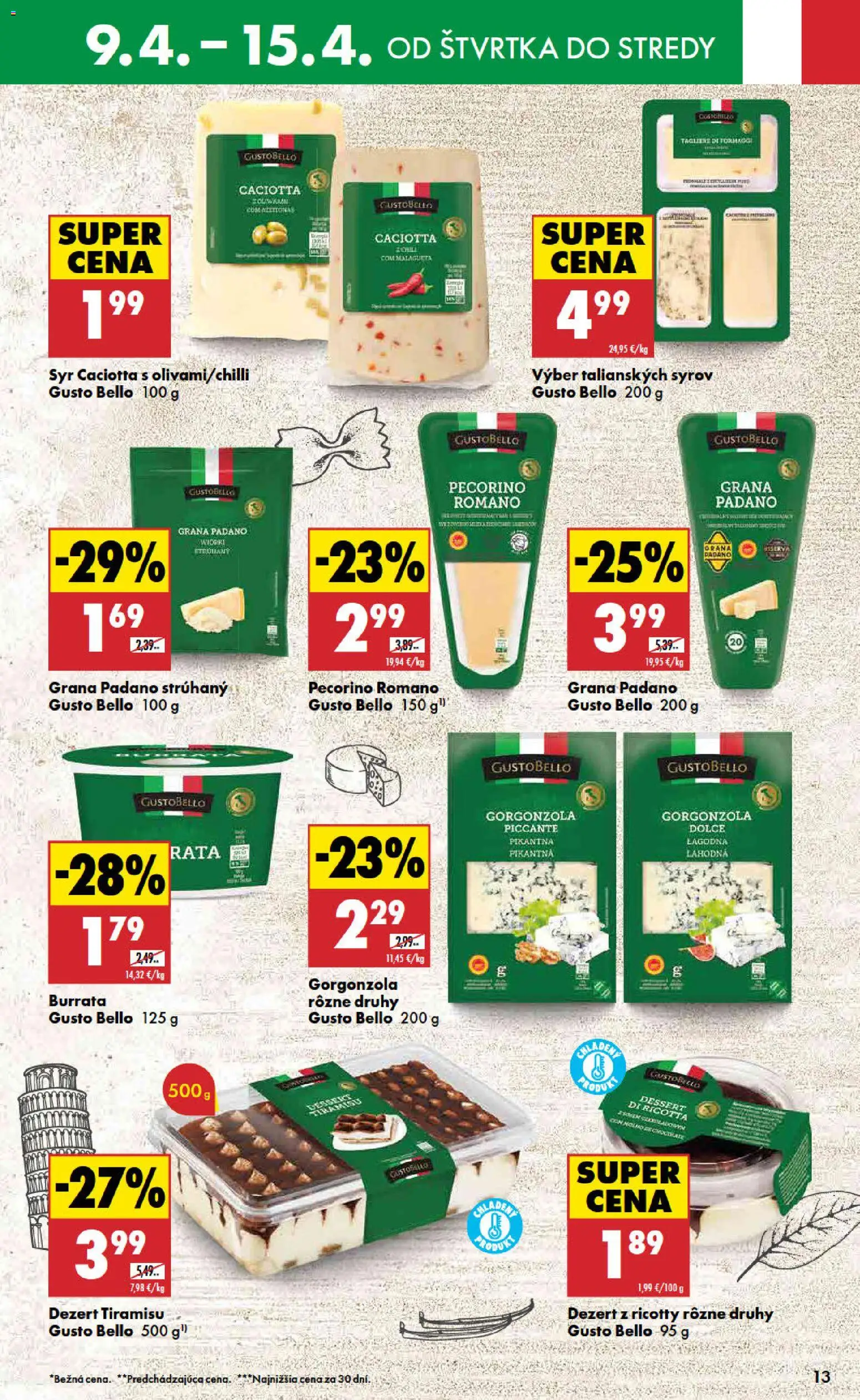 Nové Biedronka akcie – leták je platný od 09.04.2026 | Strana: 13 | Produkty: Syr