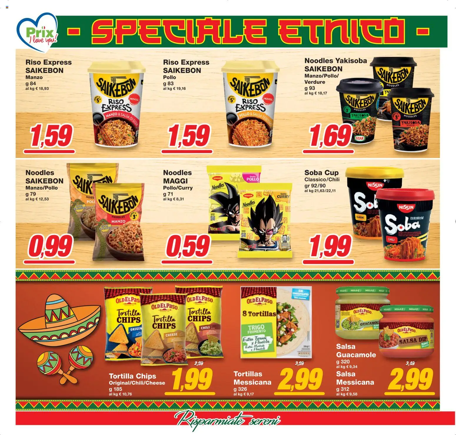 Volantino Prix del 13.02.2026 | Pagina: 10 | Prodotti: Pollo, Riso, Salsa, Tortillas