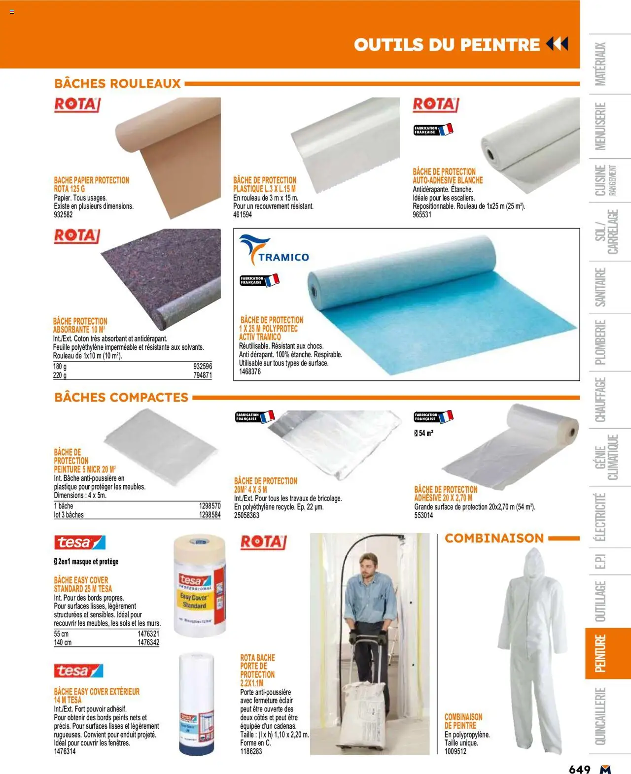 | Page: 649 | Produits: Coton, Masque, Rouleau, Porte