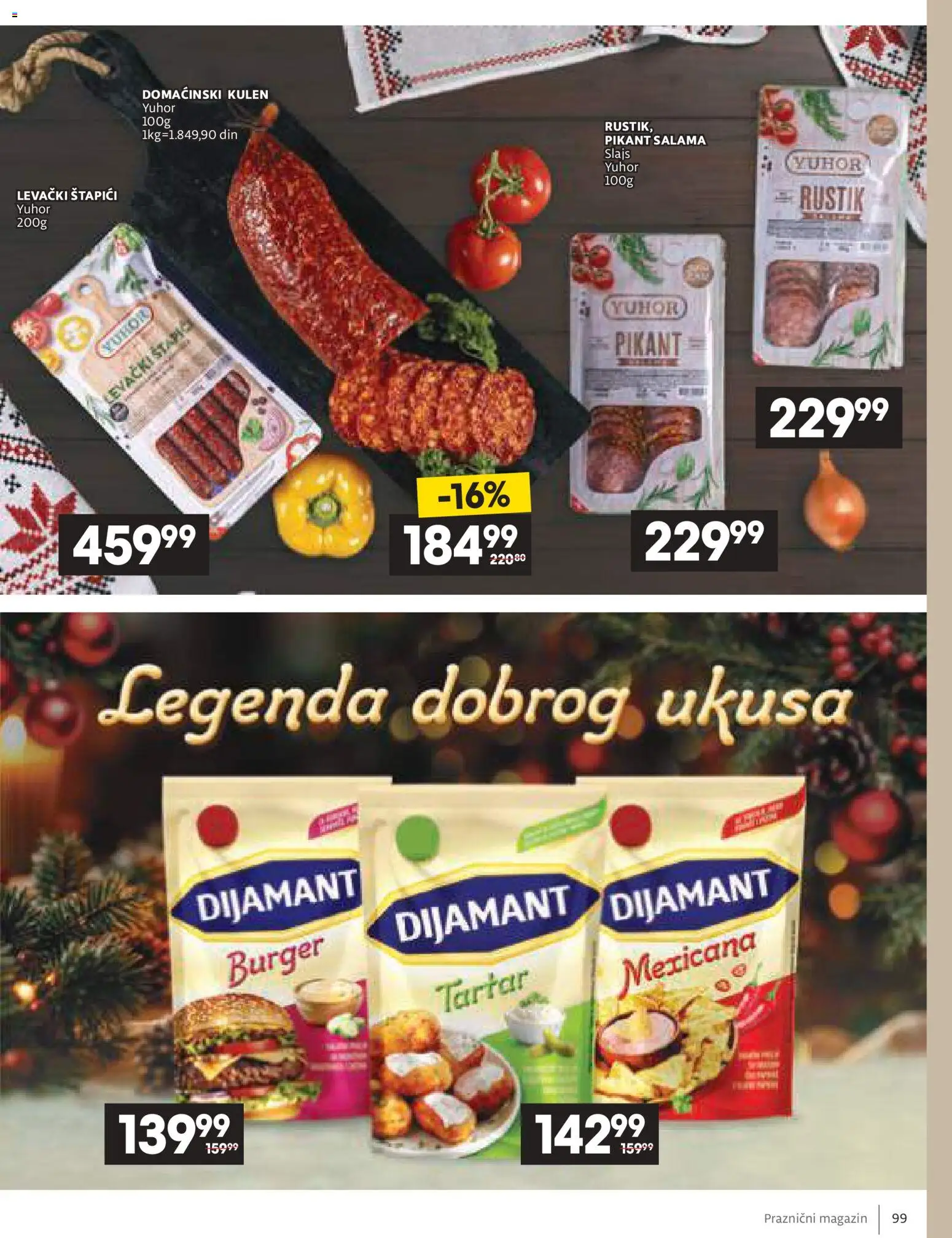 Idea katalog - važi od 11.12.2025 | Strana: 99 | Proizvode: Burger, Kulen, Salama