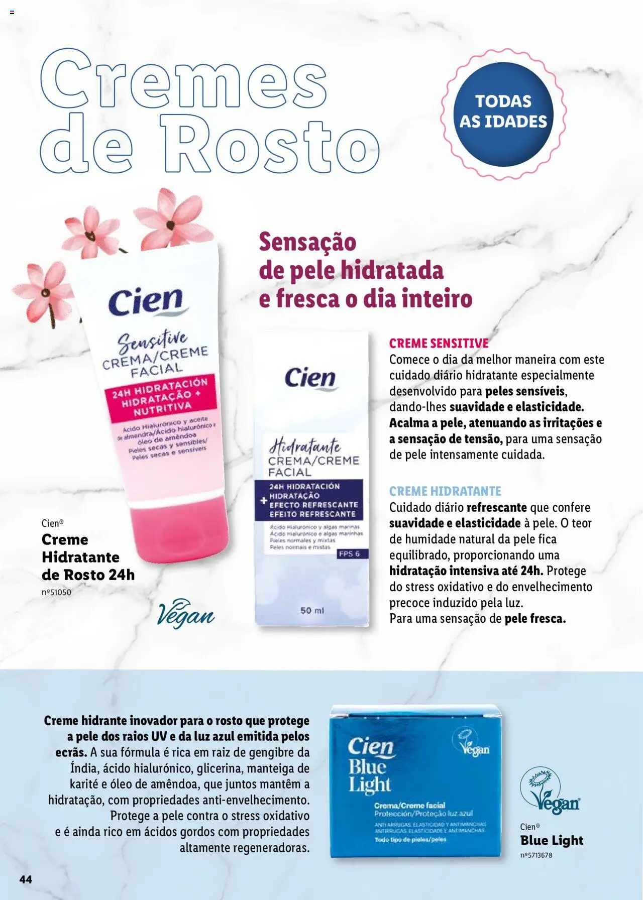 Lidl Cien - Beleza Inteligente │ válido de 26.02.2024 | Página: 44 | Produtos: Manteiga, Óleo, Creme