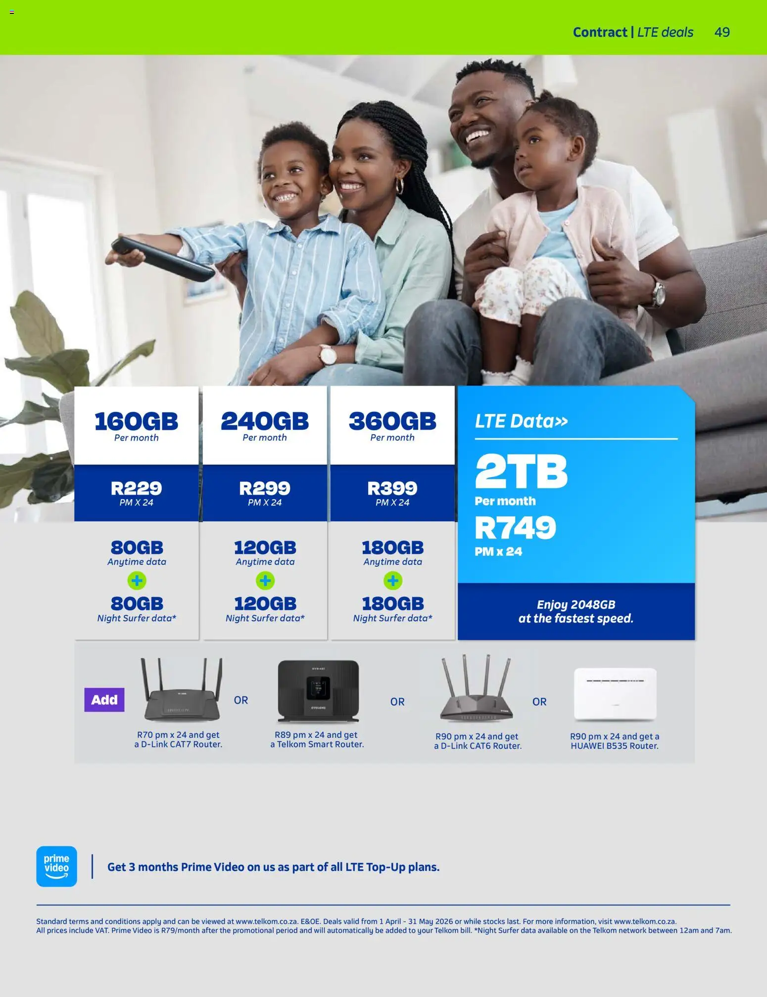 New Telkom catalogue – valid from 01.04.2026 | Page: 47 | Products: Data