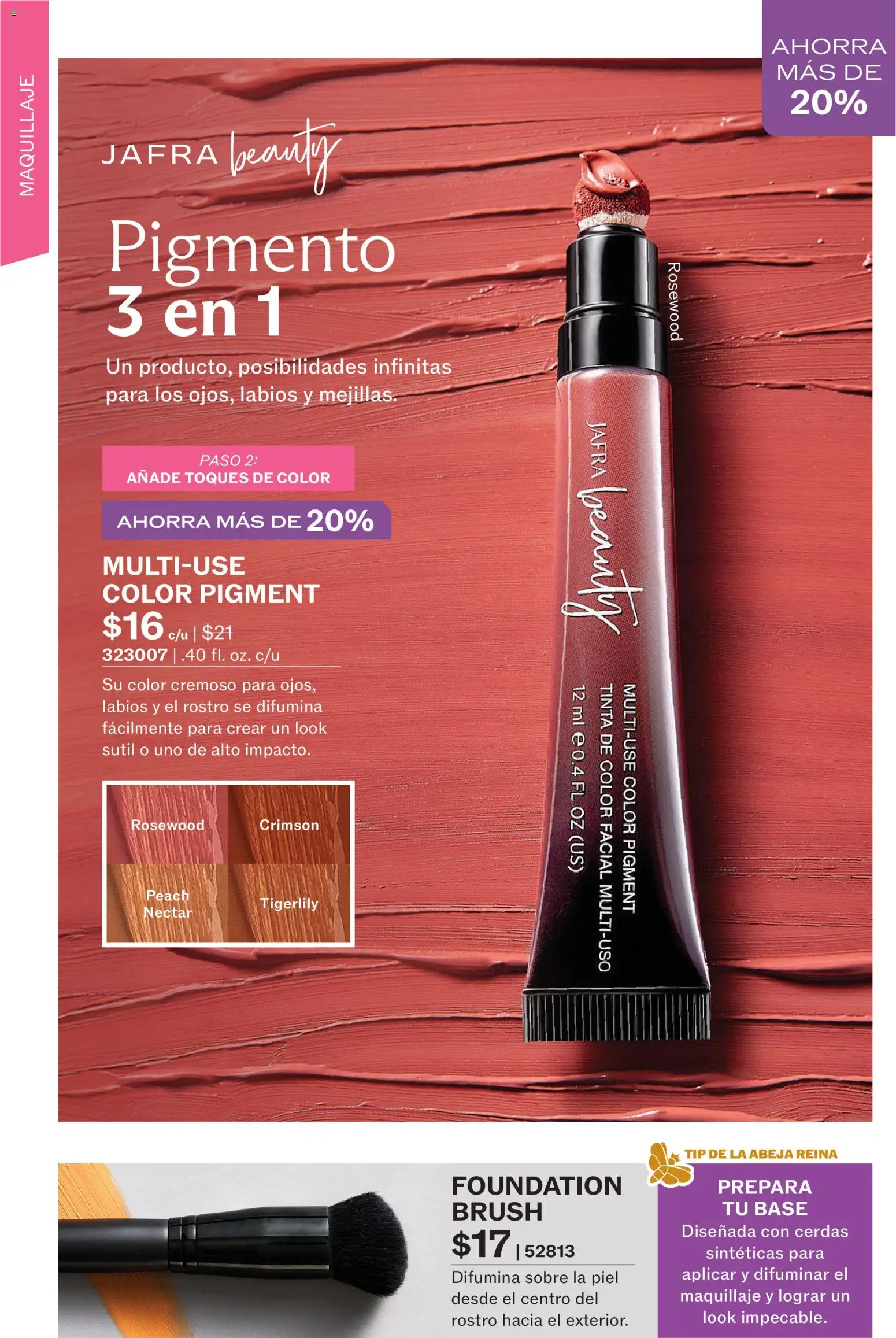 JAFRA folleto │ válido desde el 01.01.2026 | Página: 34 | Productos: Maquillaje, Néctar