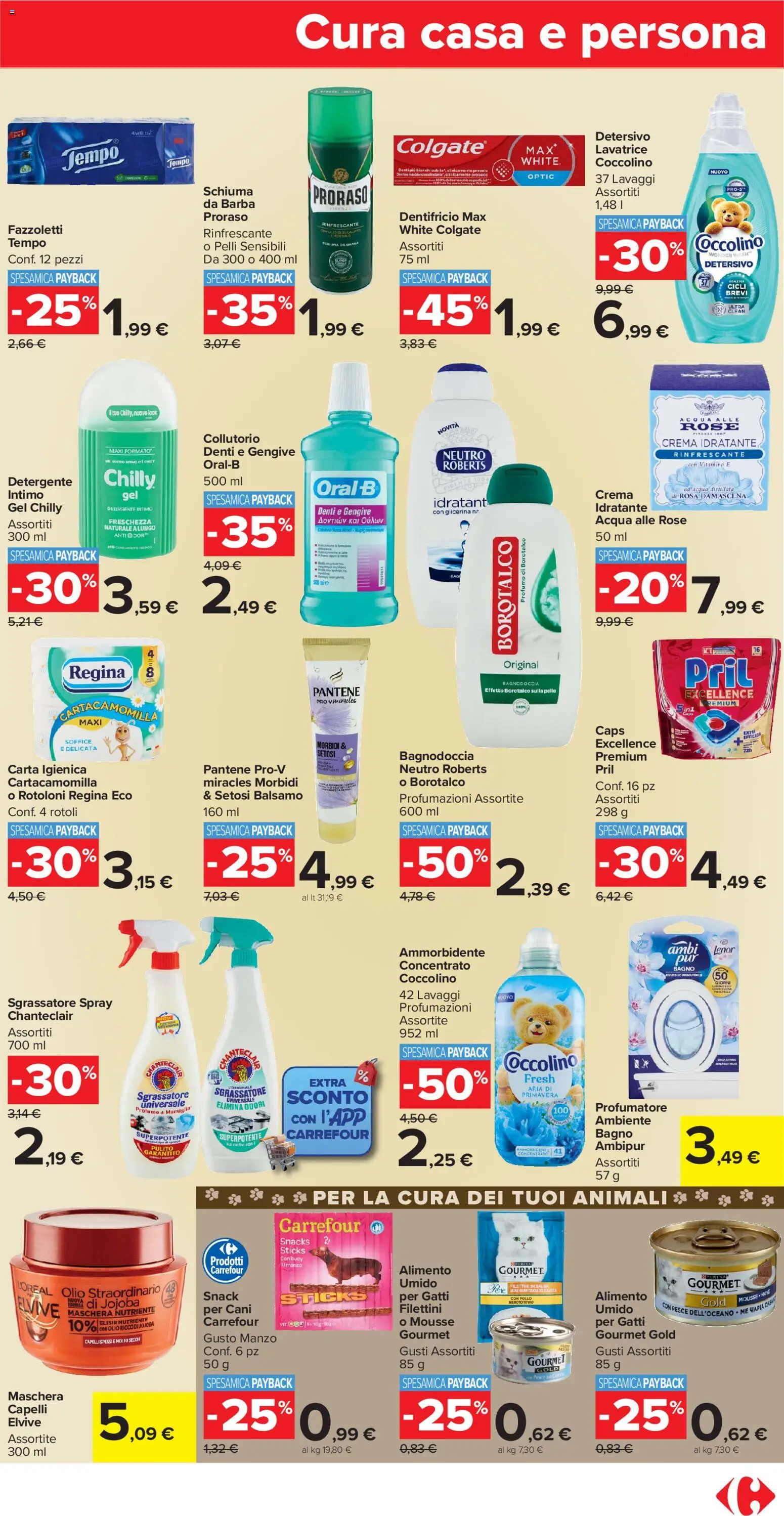 Volantino Carrefour del 04.11.2025 | Pagina: 17 | Prodotti: Detergente intimo, Detergente, Olio, Lavatrice