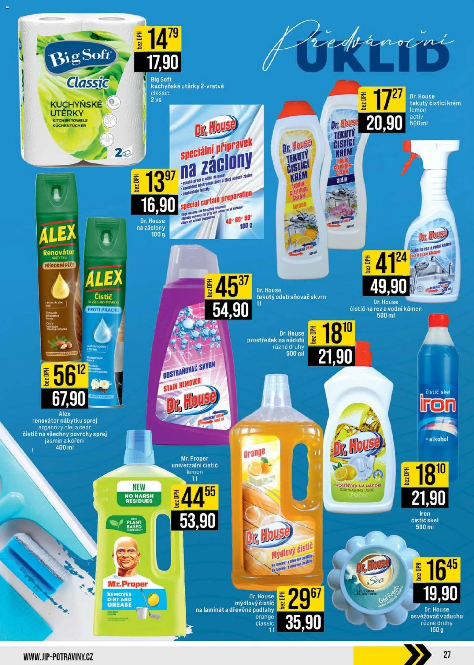 Jip leták - Cash & Carry od 19.11.2025 | Strana: 27 | Produkty: Odstraňovač skvrn, Krém, Koření, Osvěžovač vzduchu