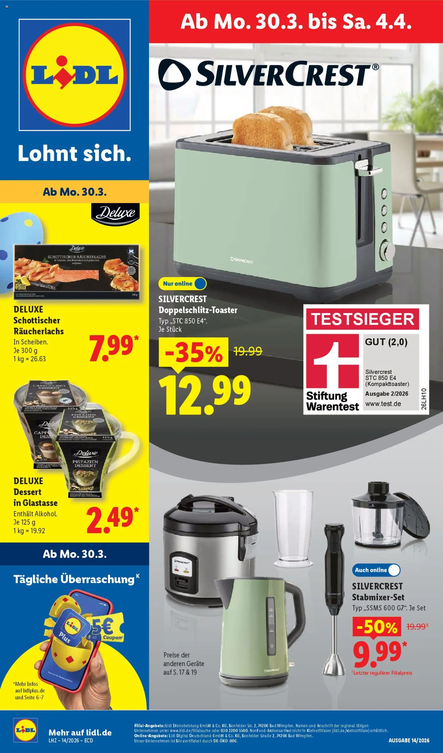 Lidl Německo leták od 30.03.2026 | Strana: 5 | Produkty: Deluxe