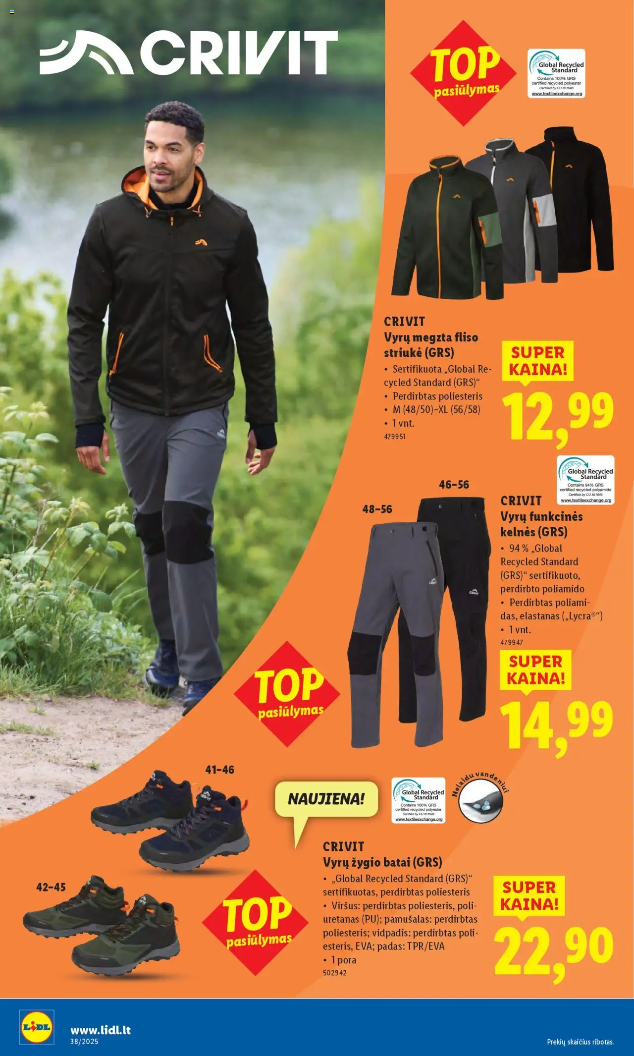 LIDL akcijos nuo 15.09.2025 | Puslapis: 4 | Prekių: Kelnes