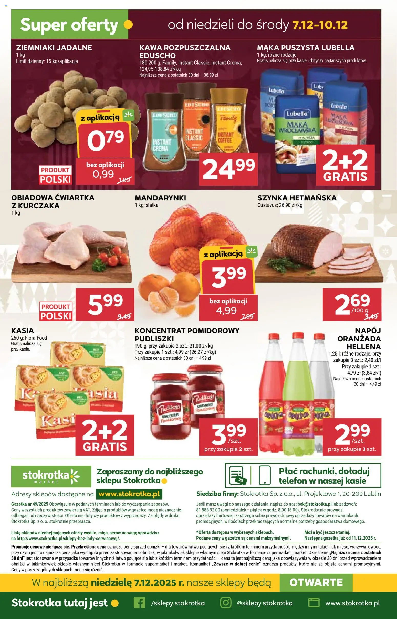 Stokrotka Gazetka - Market od 04.12.2025 | Strona: 32 | Produkty: Telefon, Koncentrat pomidorowy, Szynka, Siatka