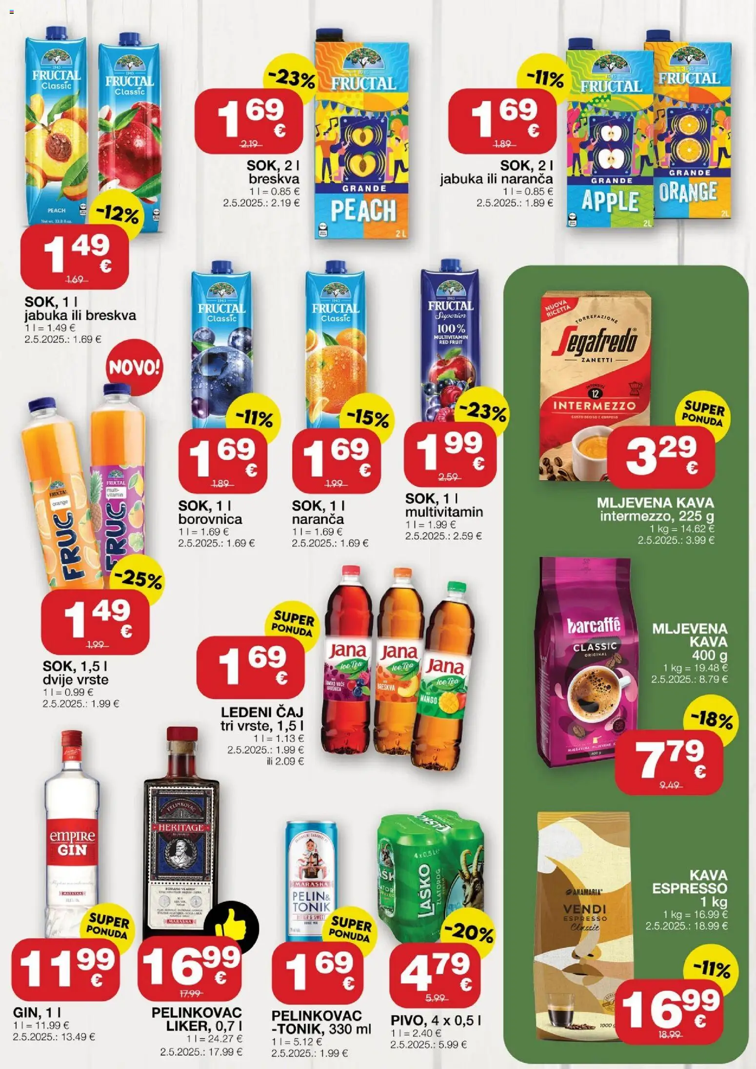 Stanić Diskont katalog | vrijedi od 16.04.2026 | Stranica: 11 | Proizvodi: Kava, Barcaffe, Breskva, Jabuka