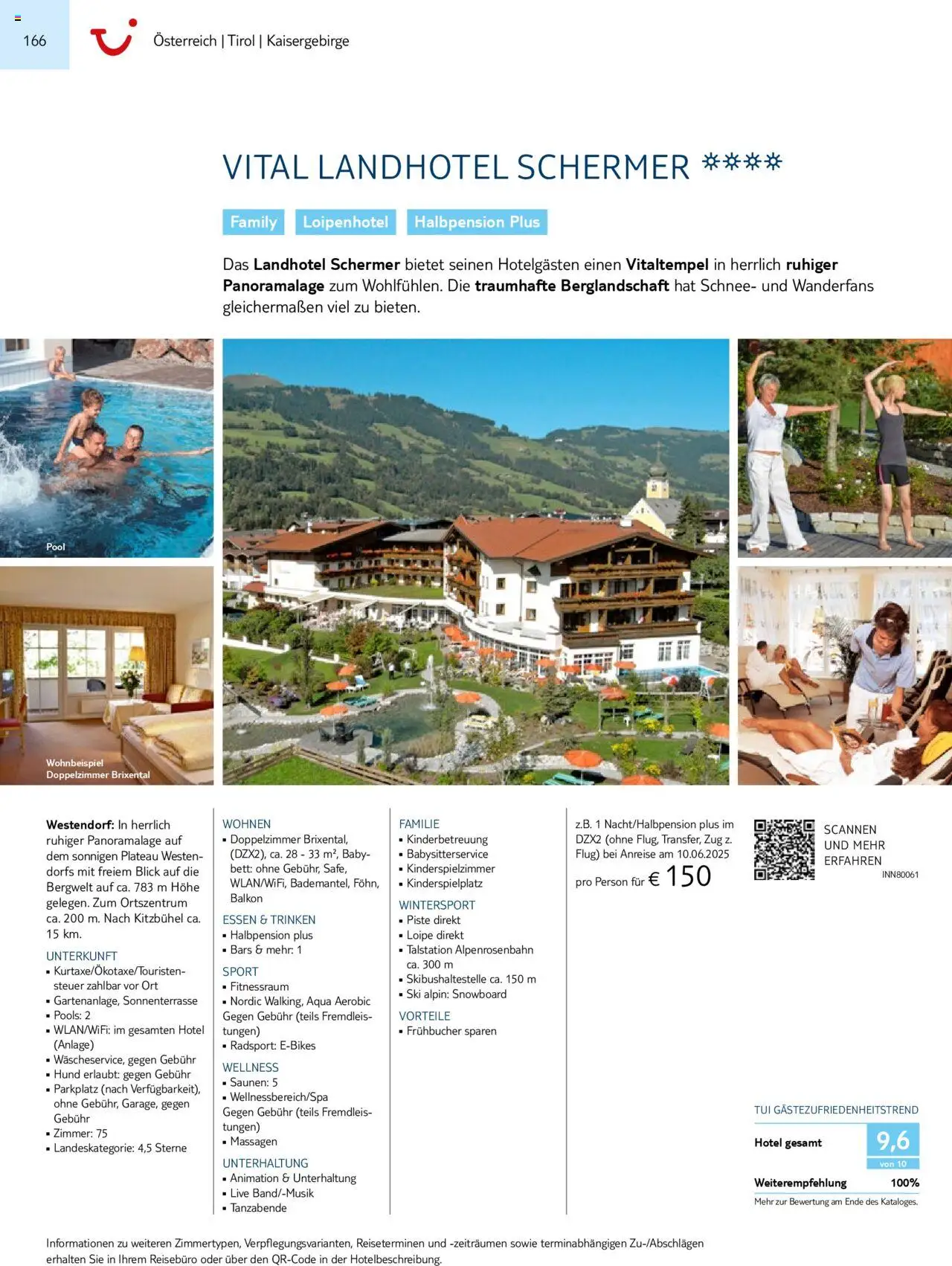 TUI Prospekt 	 – gültig ab 01.11.2024 | Seite: 166 | Produkte: Bett, Ski, Snowboard